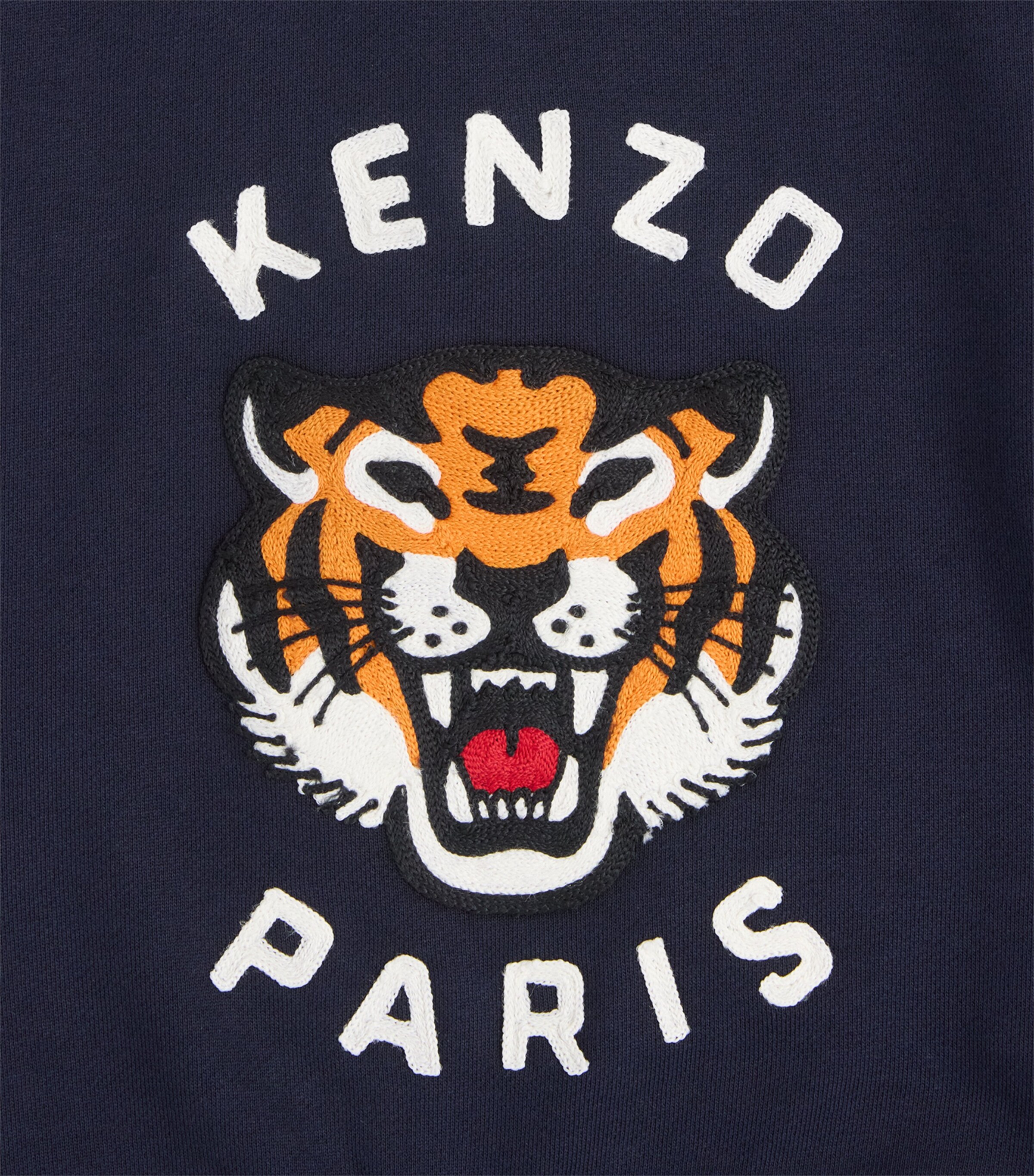 Kenzo Kids Cotton Tiger Sweatshirt (2-14 Years) Navy Image 3