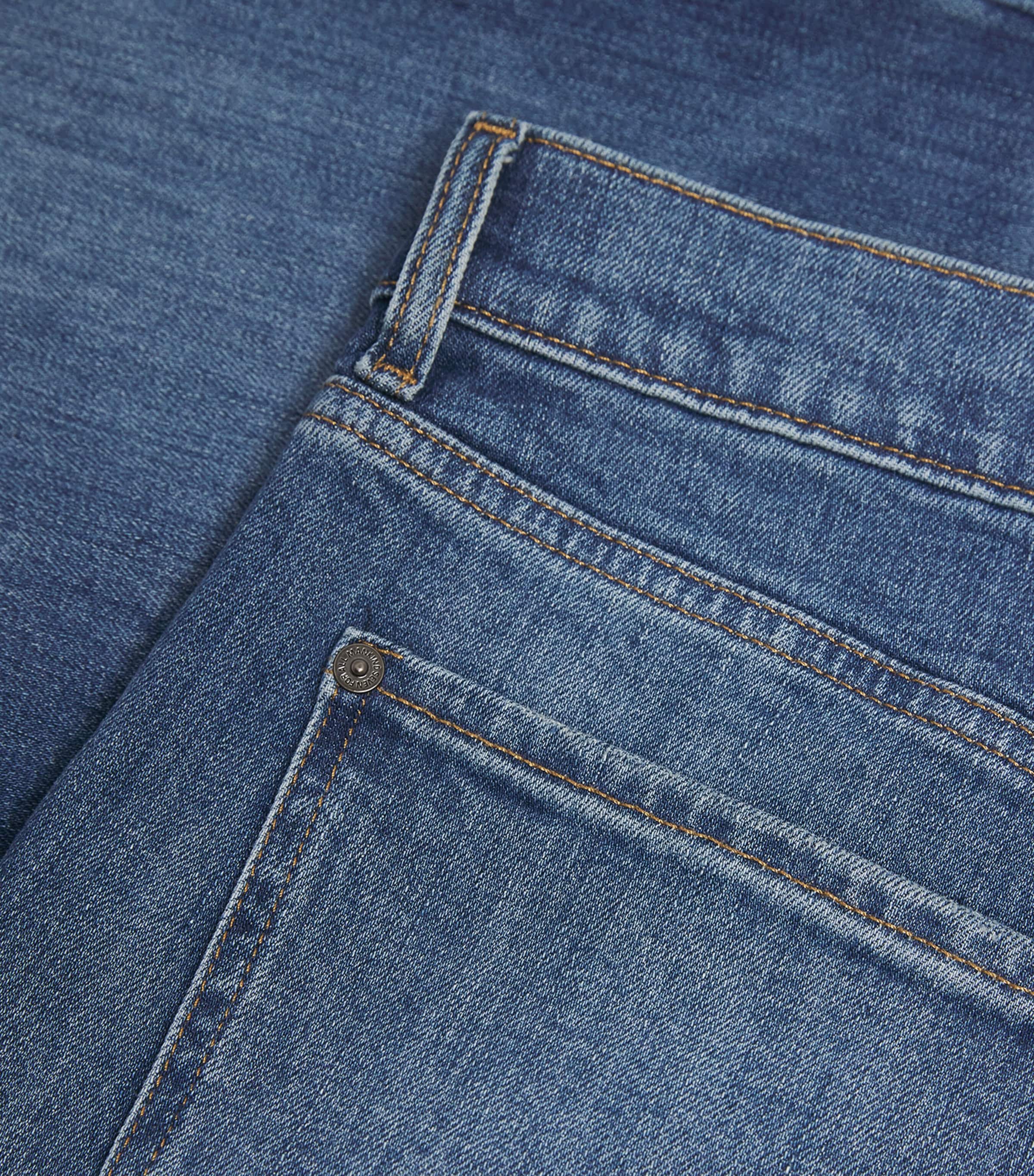 7 For All Mankind Mens Modern Straight Jeans Blue Image 5