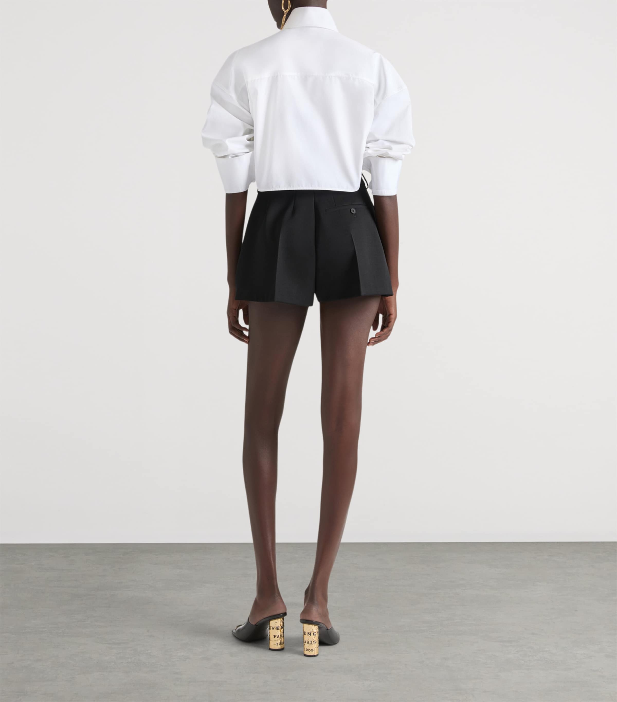 Cotton Twist-Front Shirt WHITE Image 3