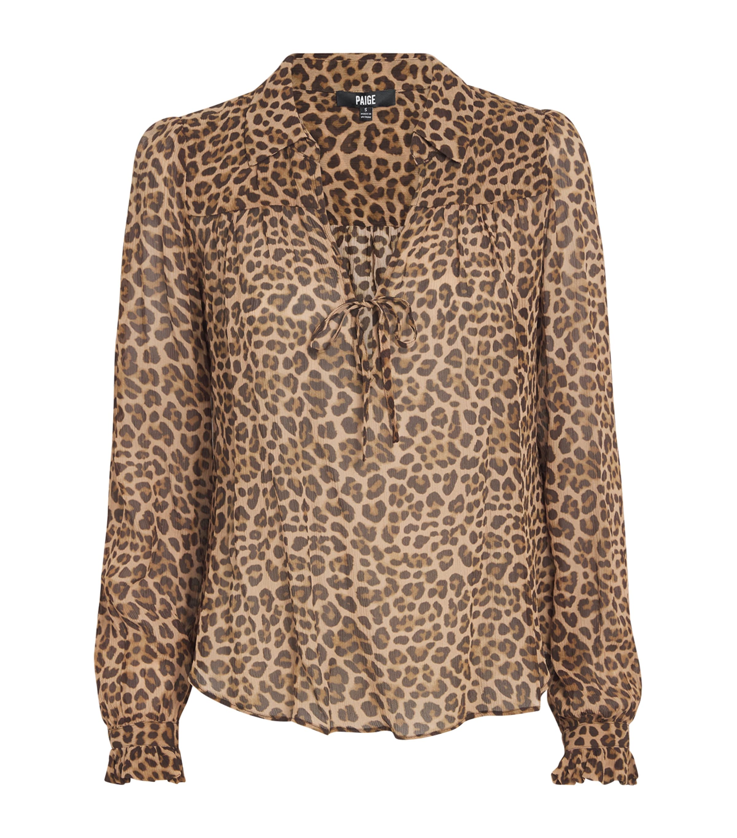 Silk Leopard Print Blouse NATURAL MULTI Image 1