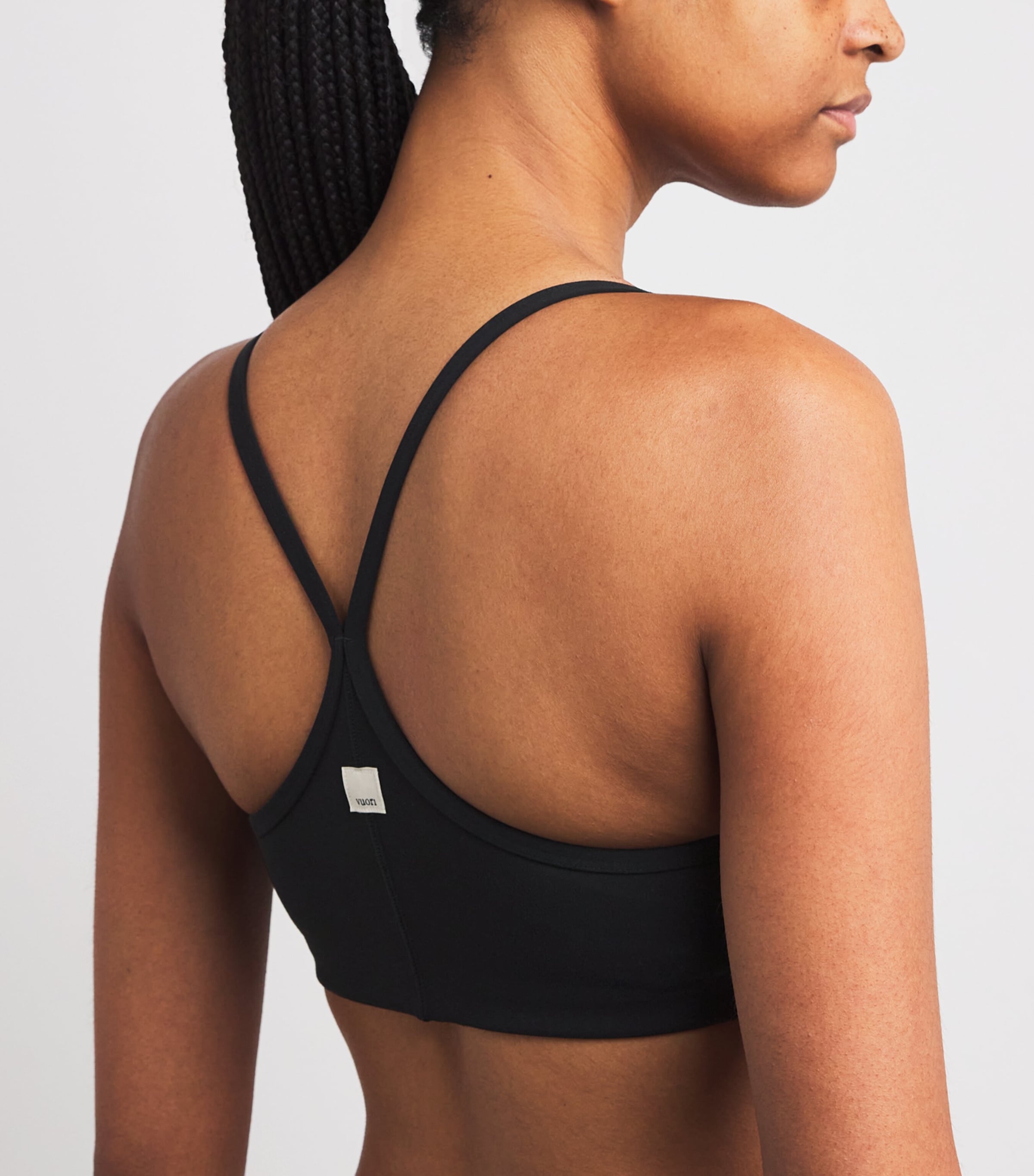 Stretch-Knit AllTheFeels Sports Bra BLK BLACK Image 3