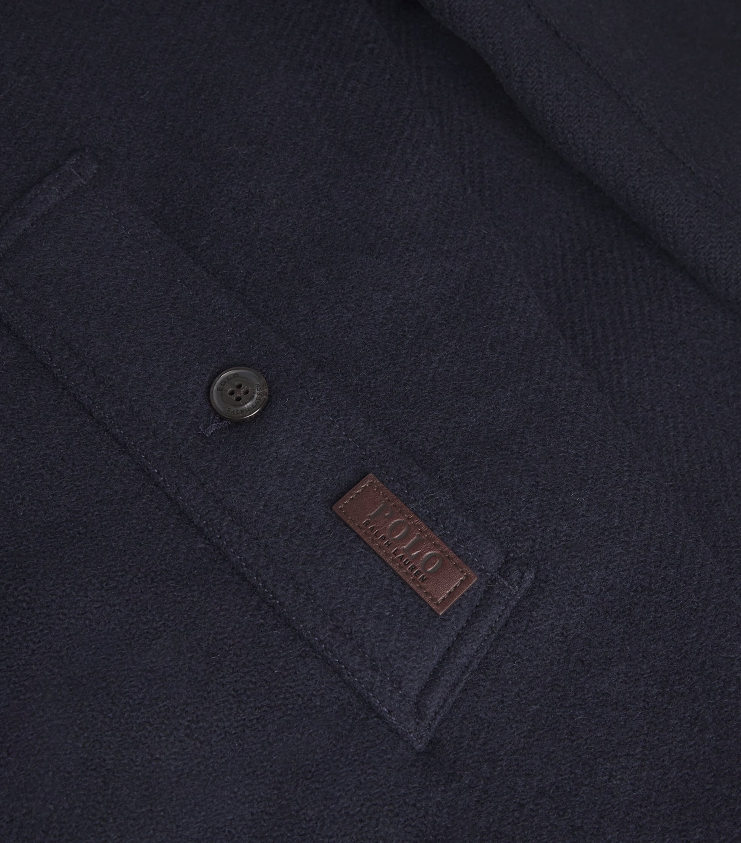 Wool Langdon Overcoat NAVY Image 5