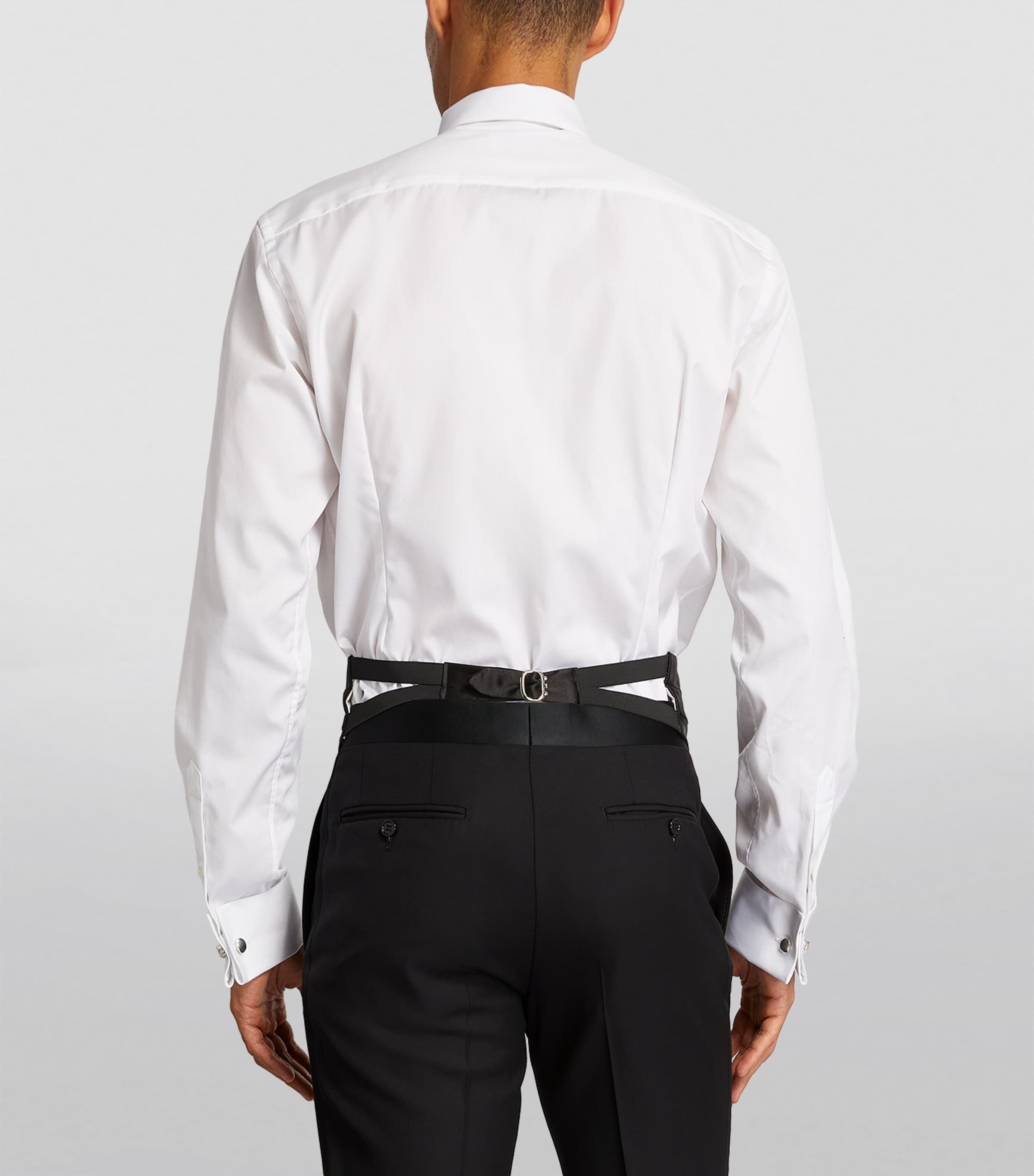 Canali Silk Cummerbund Black Image 3