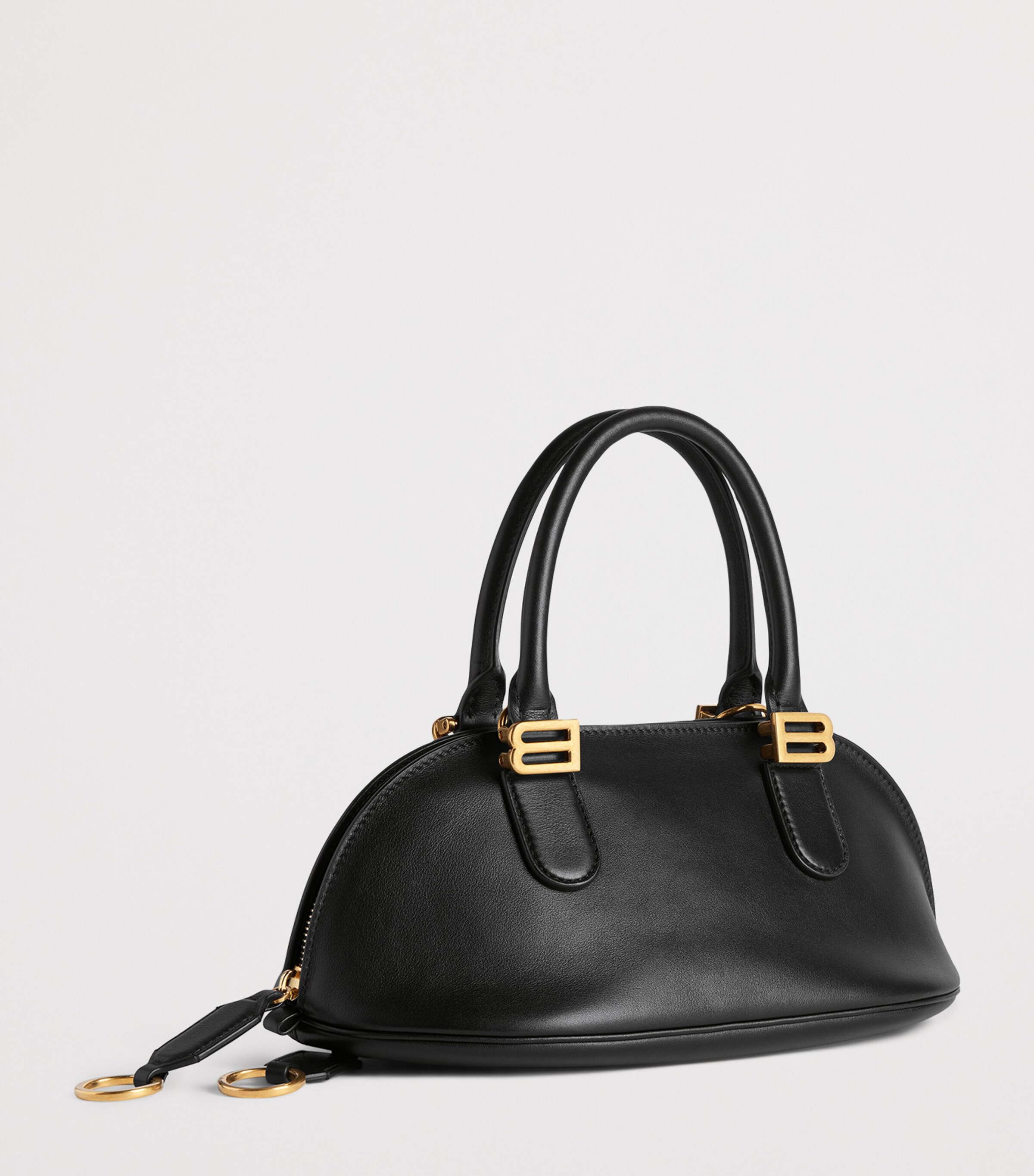 Balenciaga Mini Leather Bolero Bowling Bag Image 9