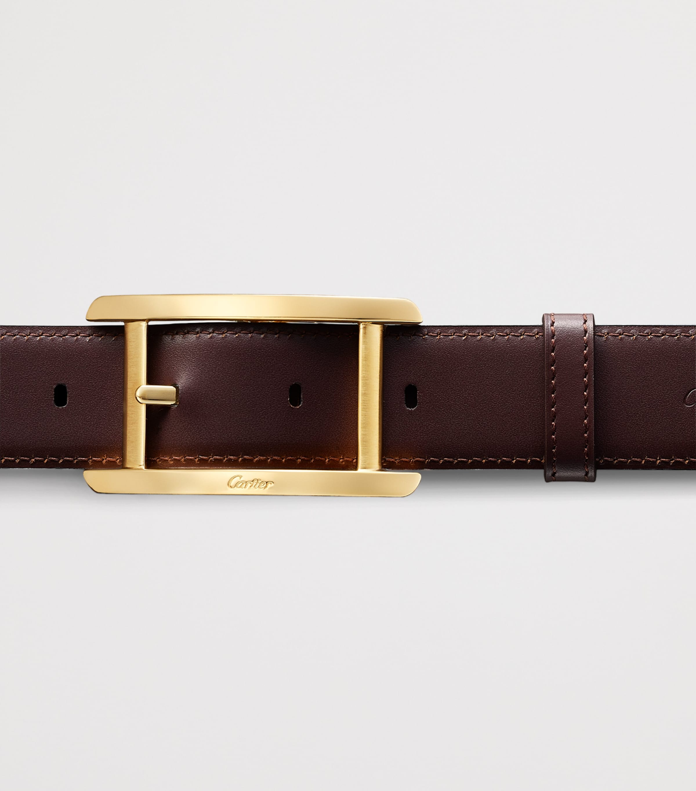 Cartier Leather Reversible Tank de Cartier Belt Black Image 3