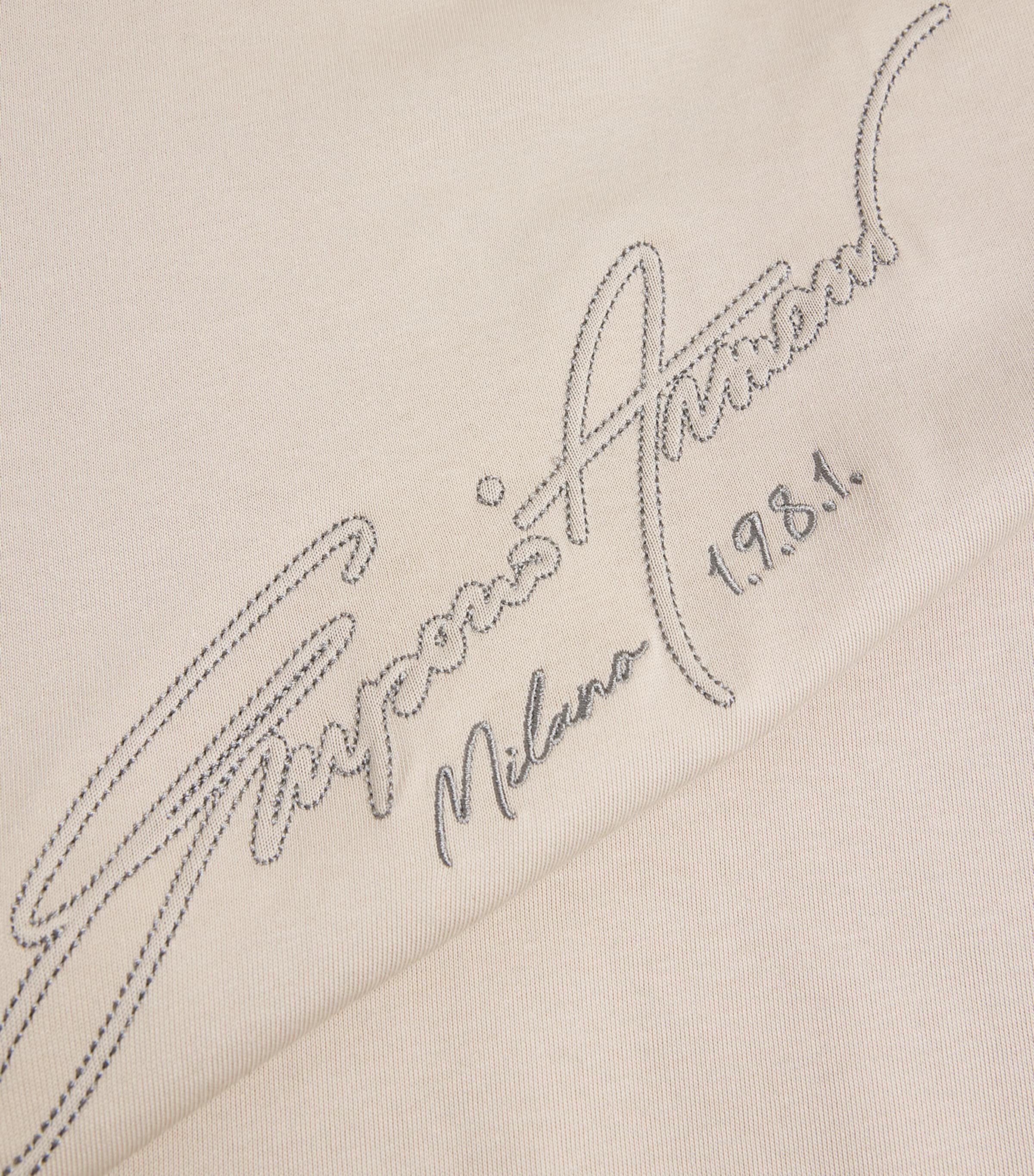 Cotton Embroidered Logo T-Shirt U1156 Image 5