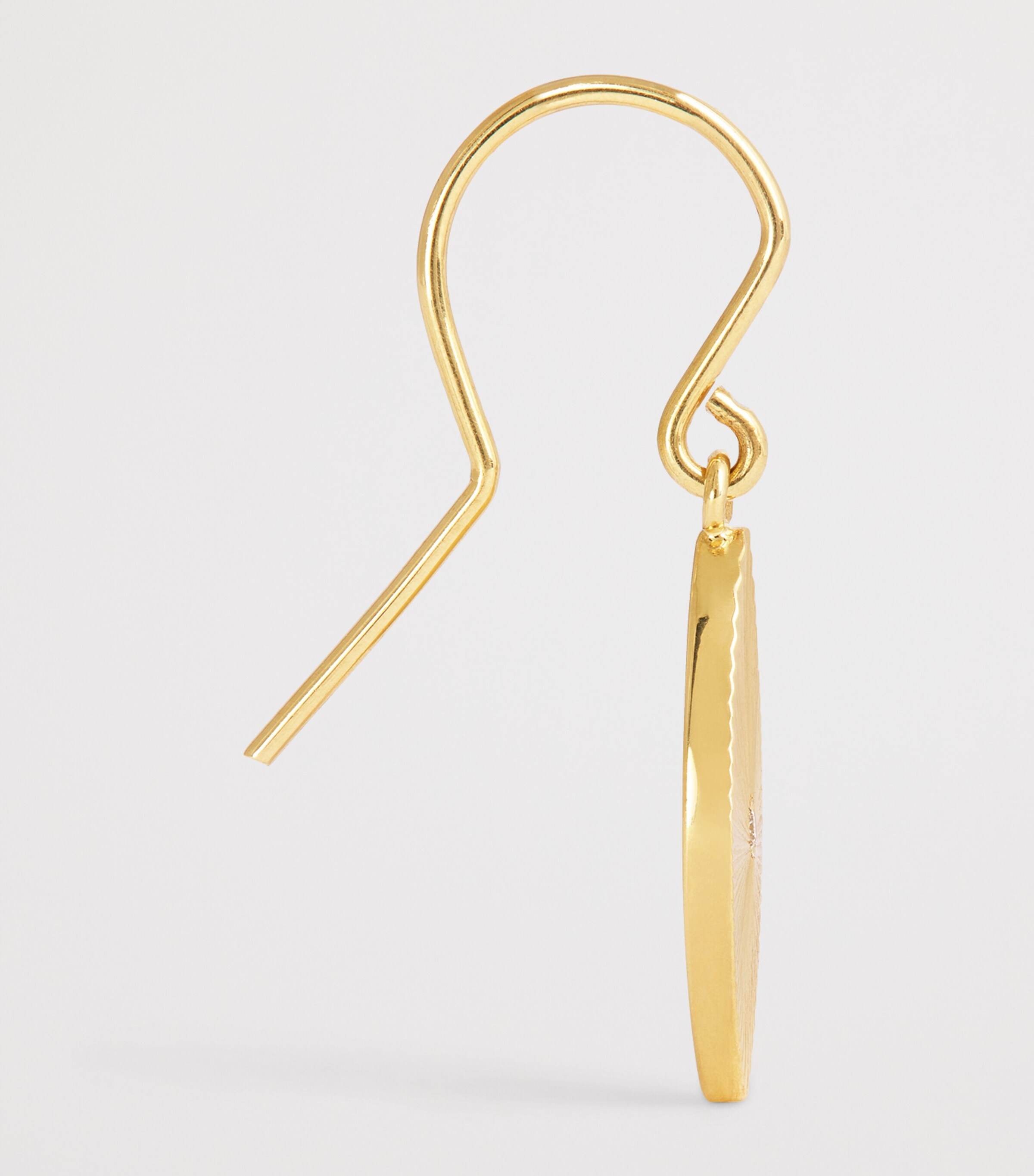 Jennifer Meyer Mini Yellow Gold and Diamond 70s Evil Eye Earrings Yellow Gold Image 4