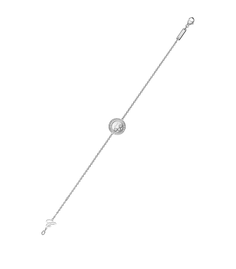 White Gold and Diamond Happy Diamonds Icons Pavé Bracelet 18K WHITE GOLD Image 3