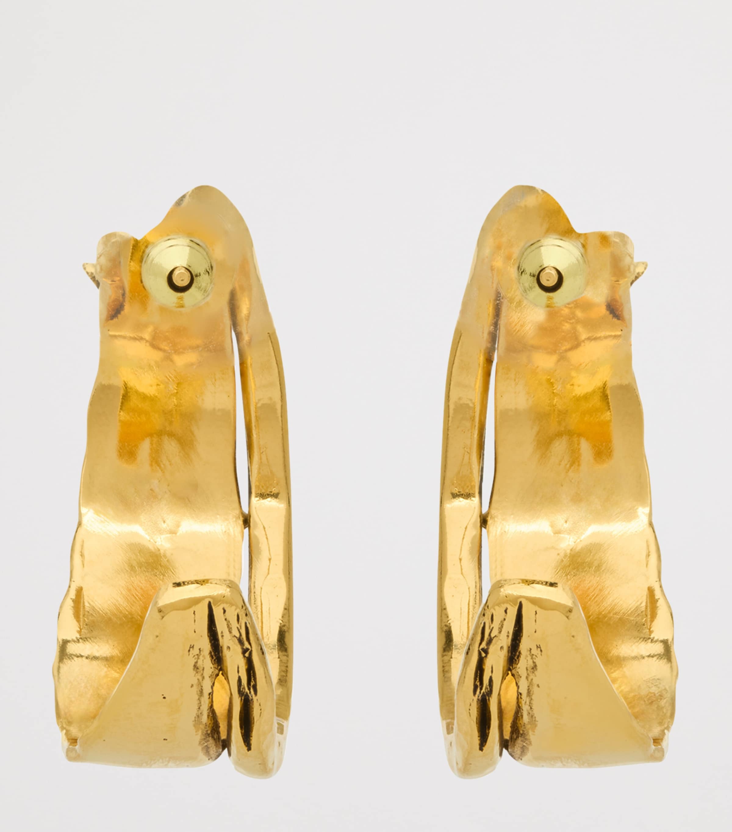 Textured Cassandre Hoop Earrings 7005 Image 2