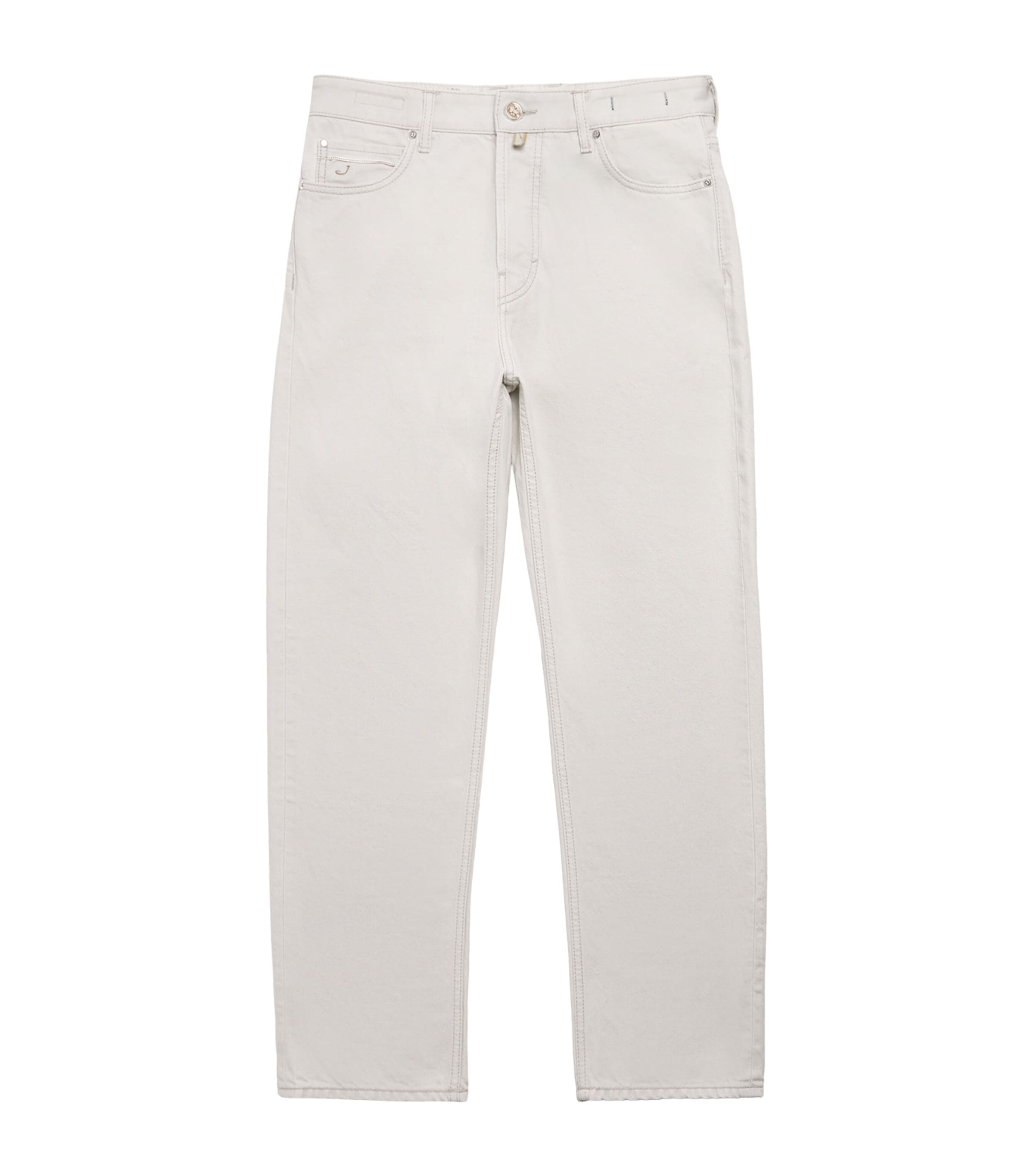 JACOB COHËN Mens Limited Edition Pony Hair-Patch Sean Relaxed Jeans Image 1