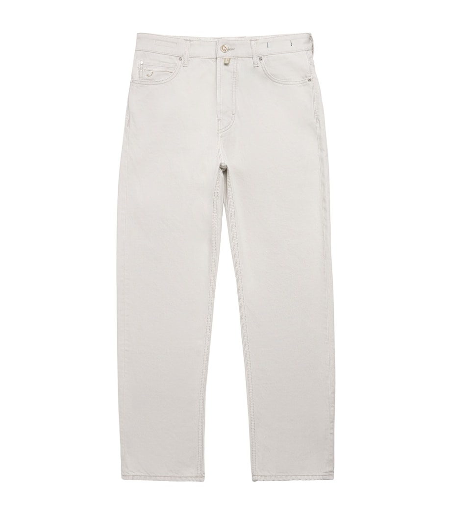 Cotton Pony-Patch Sean Relaxed Jeans 800D Image 1