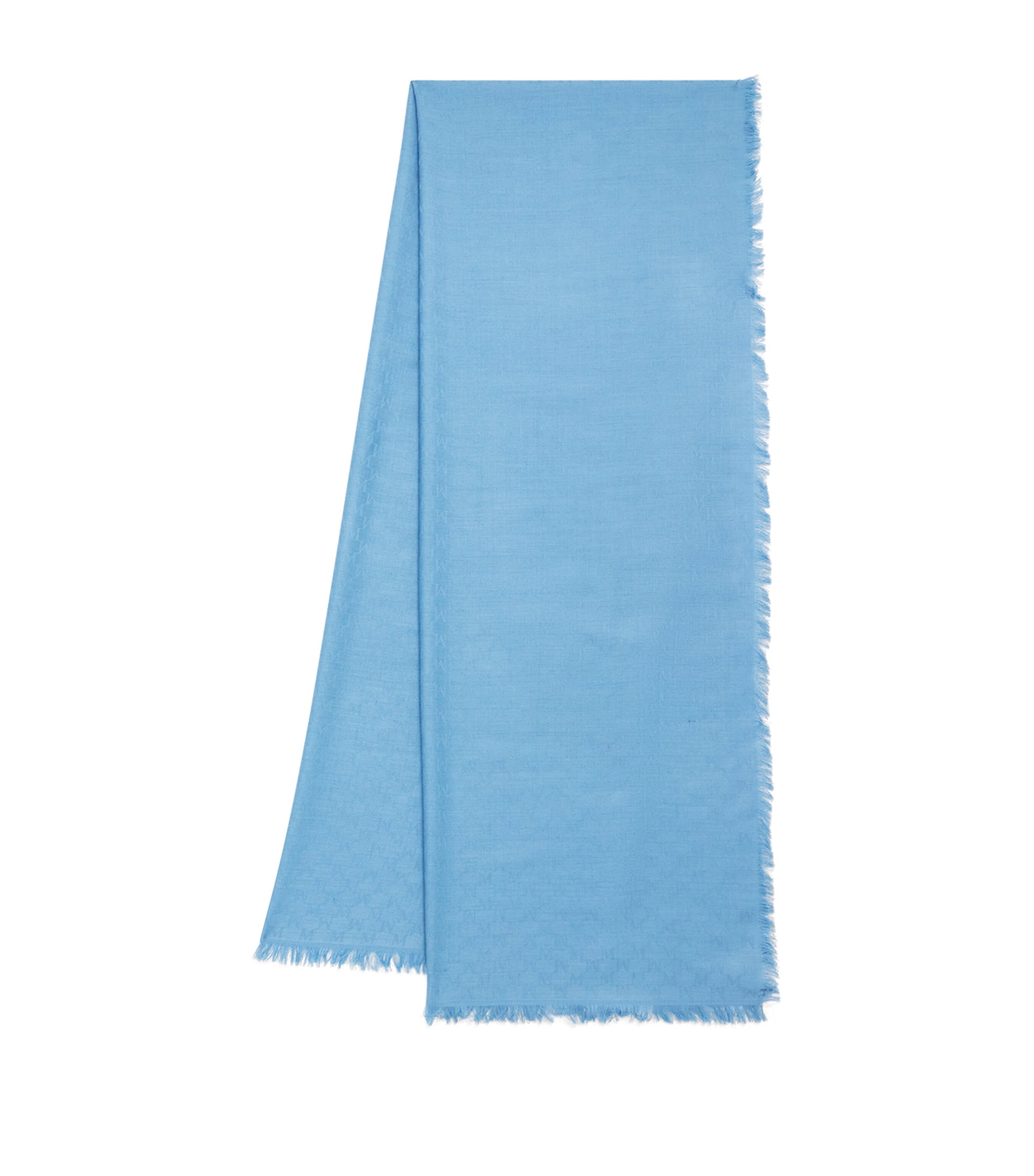 MAX MARA WOOL-SILK MONOGRAM STOLE 