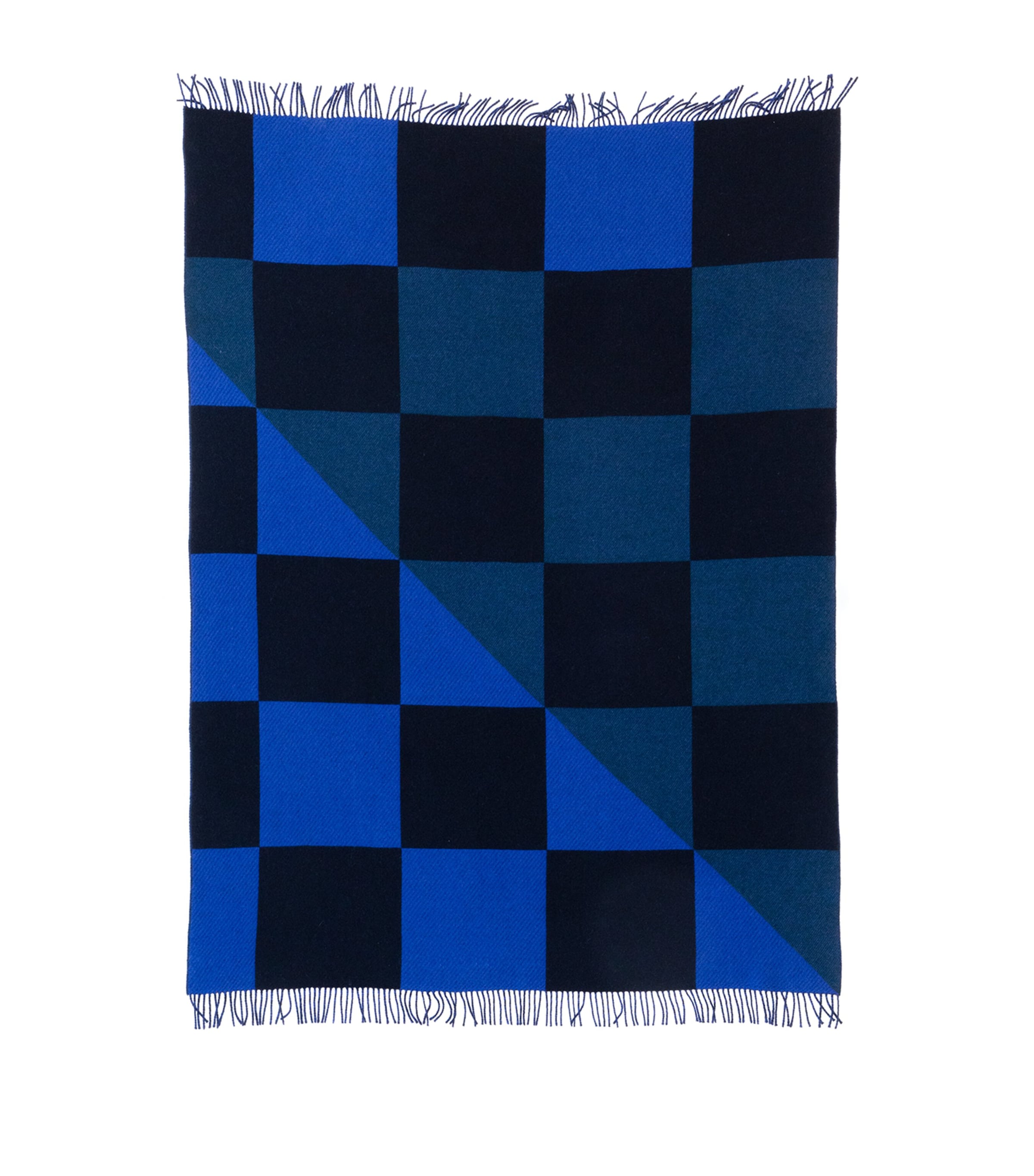 RAAWI WOOL-CASHMERE CHECK THROW 