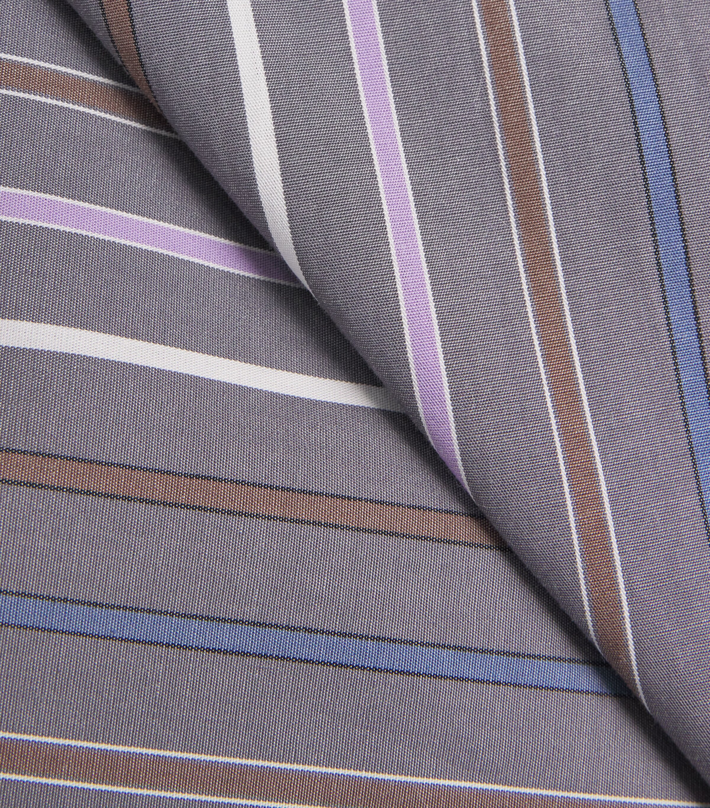 Lavallière-Neck Stripe Shirt MULTICOLORED Image 5