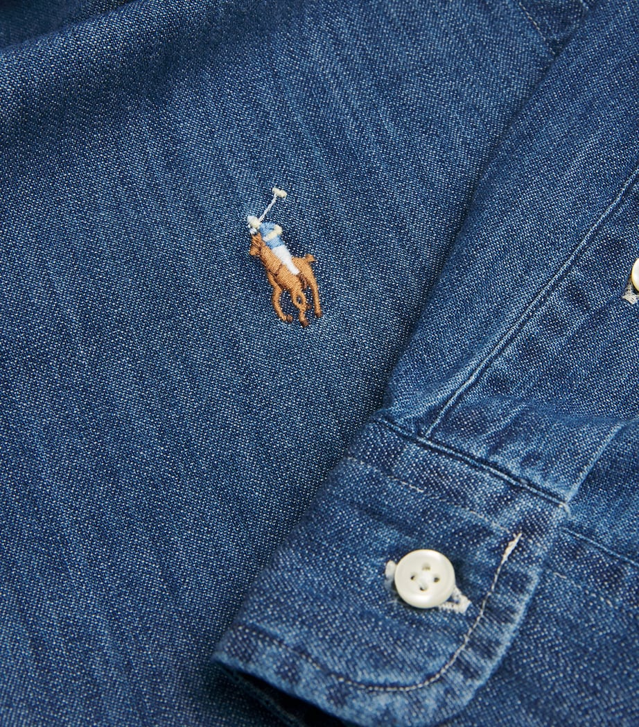 Denim Oxford Shirt BLUE Image 5