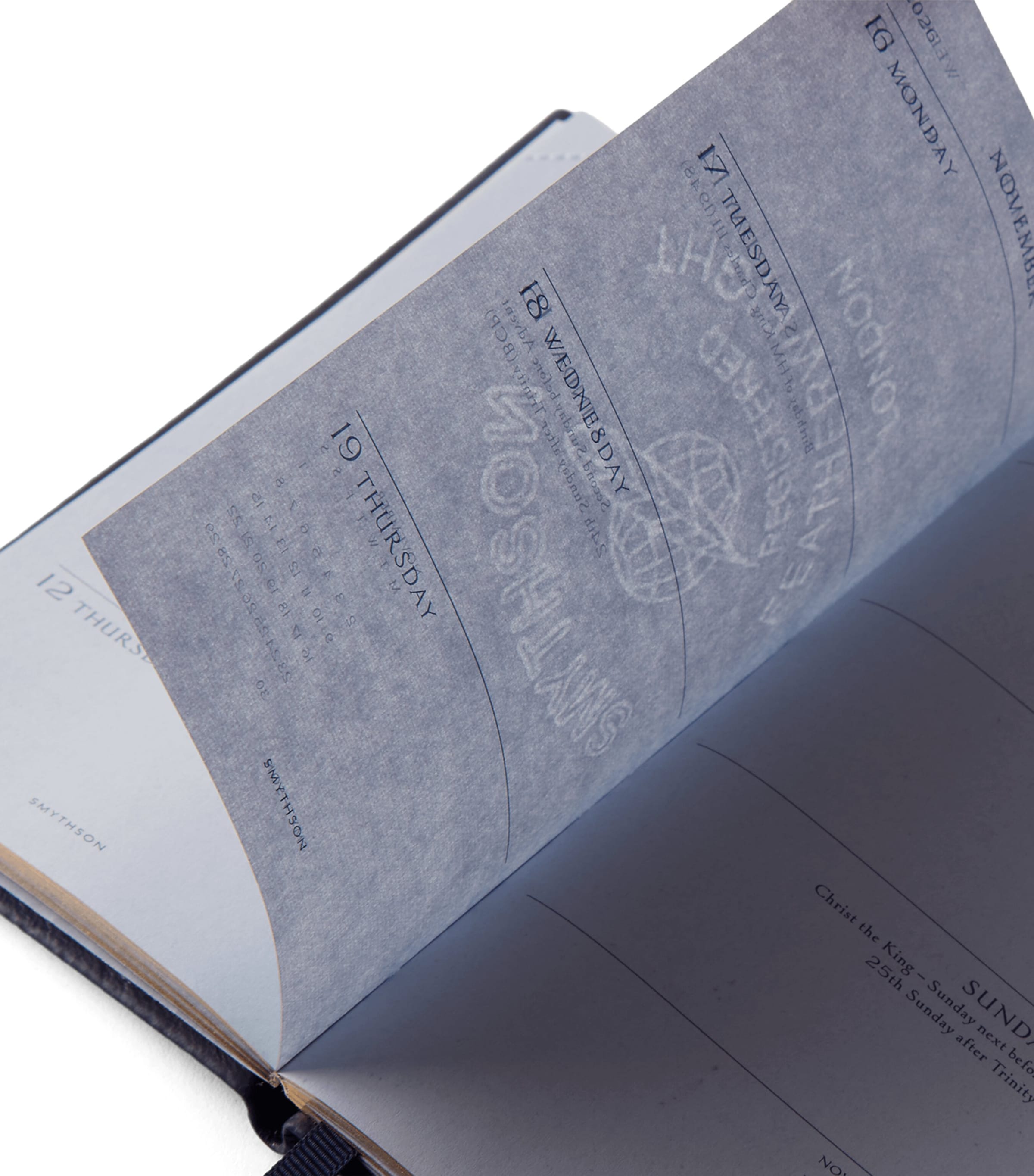 Smythson Leather Panama 2026/27 Diary Navy Image 3
