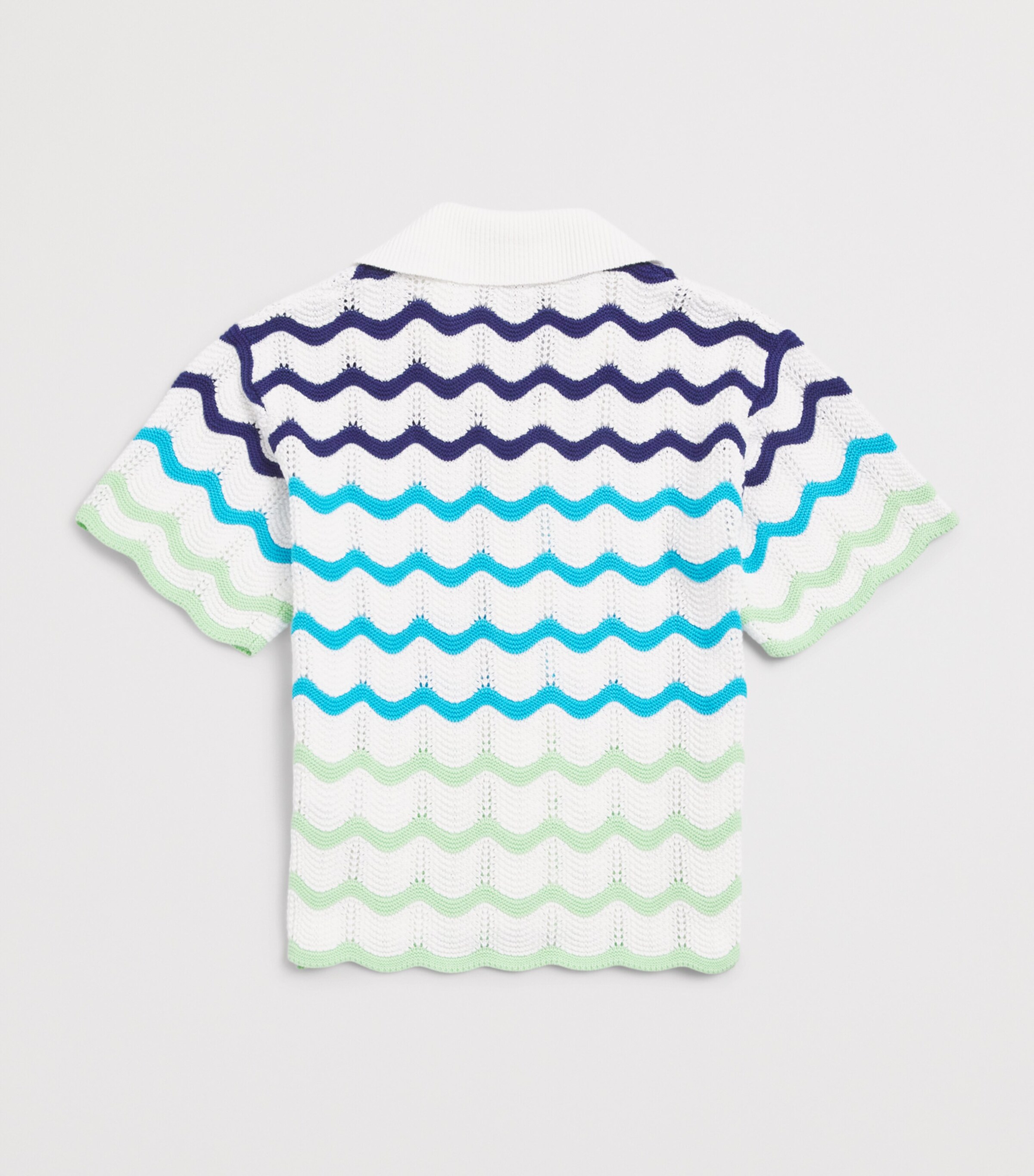 Casablanca Kids Cotton Crochet Chevron Shirt (3-14 Years) Image 2