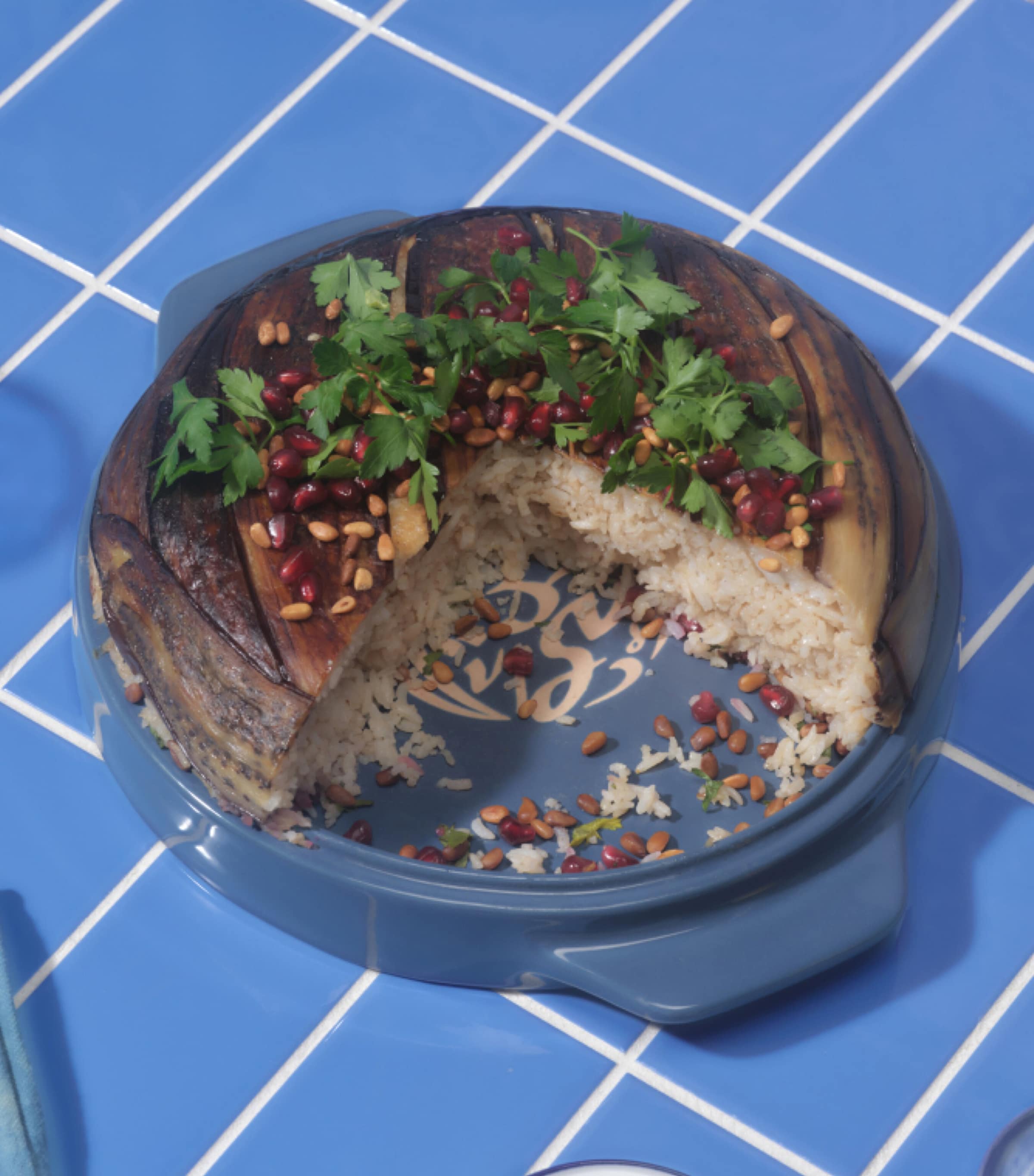 Stoneware Flipping Platter (32cm) BLUE SALT Image 2