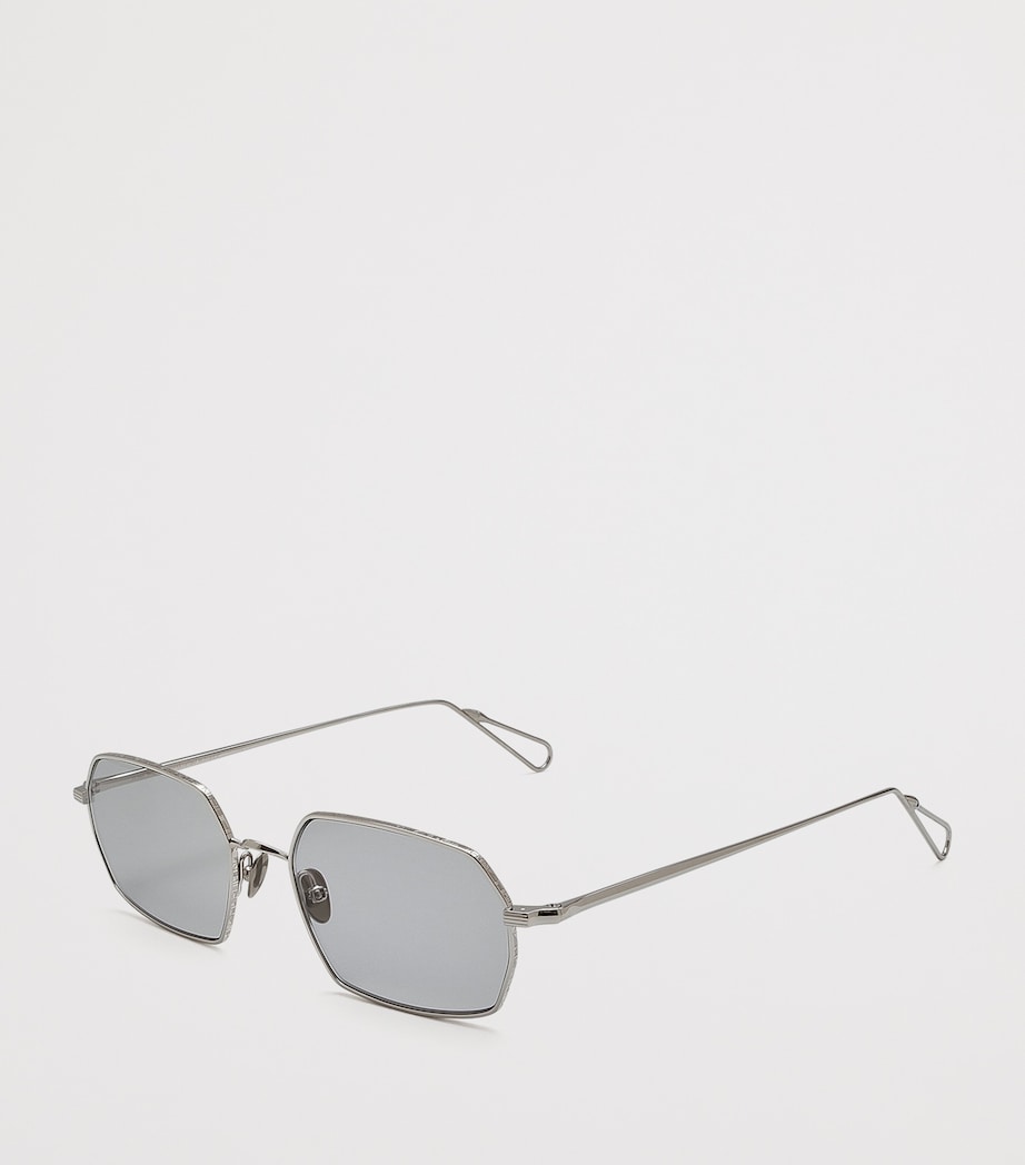 Ahlem Colisée Rectangle Sunglasses White Gld/ Ash Grey Image 2