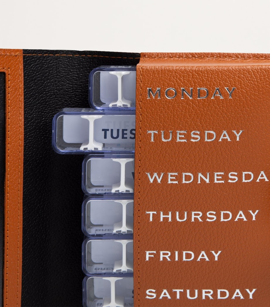 Leather Capra Pill Case TAN Image 3