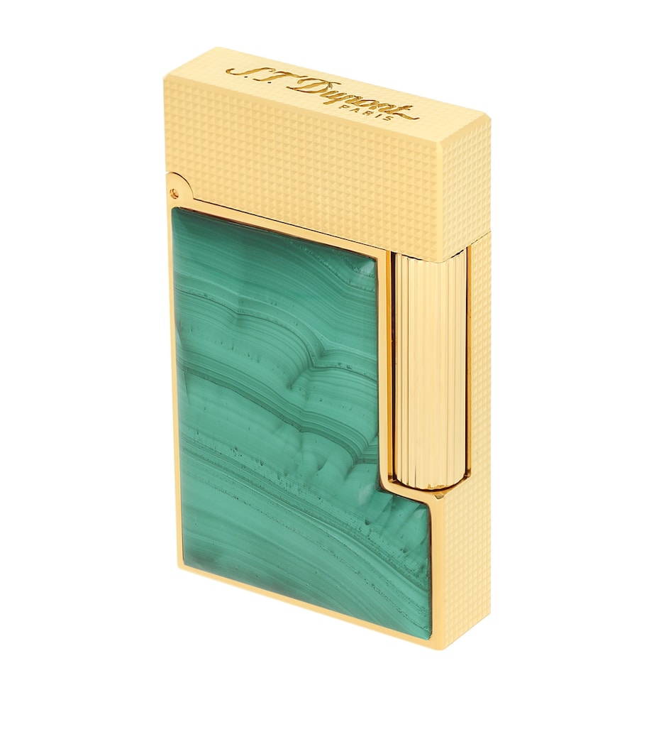 Gold-Plated Stone Of Fortune Malachite Ligne 2 Lighter MALAHITE YELLOW GOLD Image 5