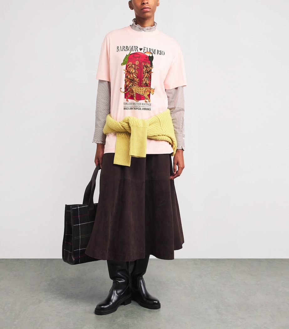 x FARM Rio Cotton Maria Clara T-Shirt ROSA Image 2