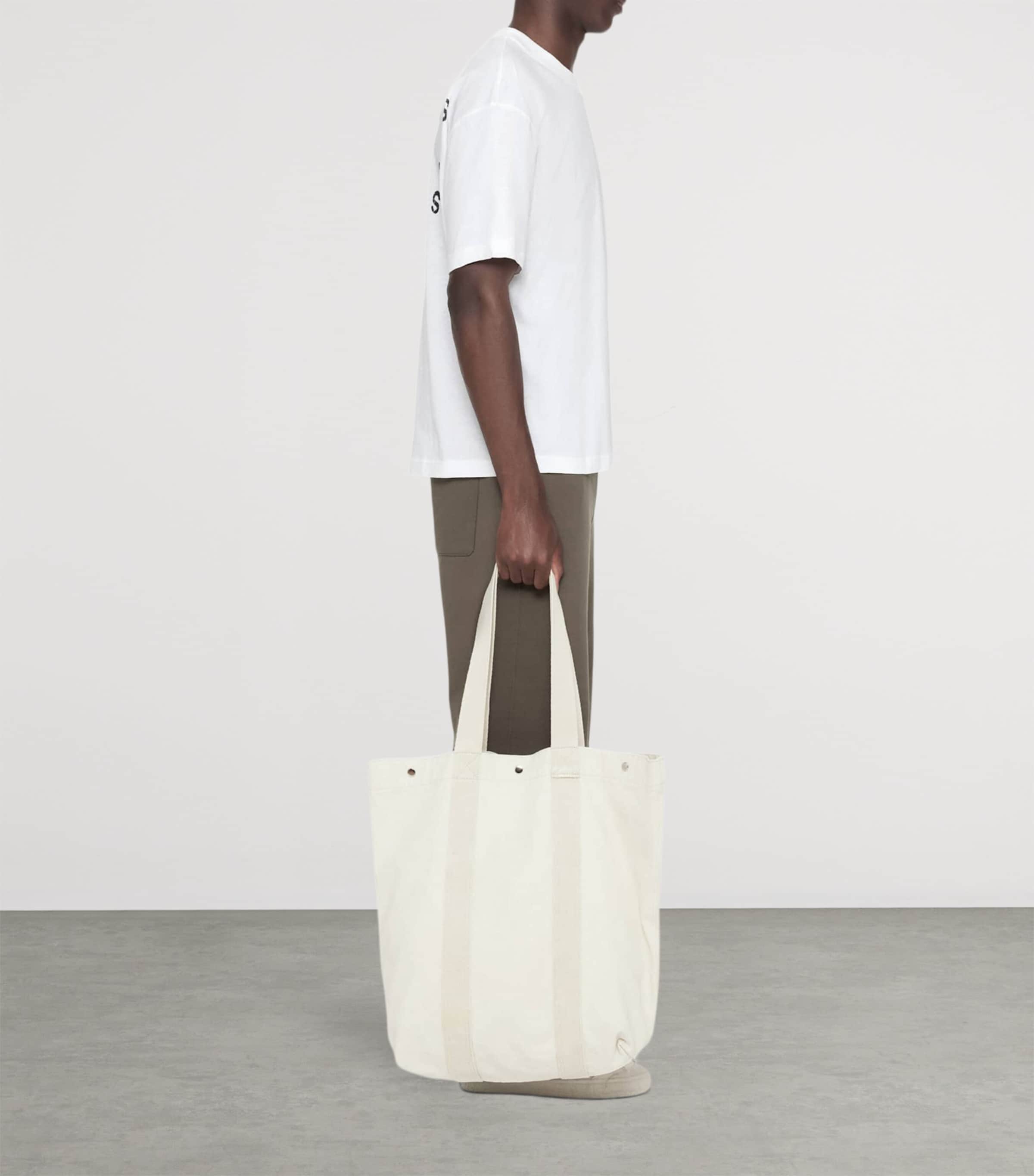 AllSaints Mens Organic Cotton Shadow T-Shirt Optic White Image 4