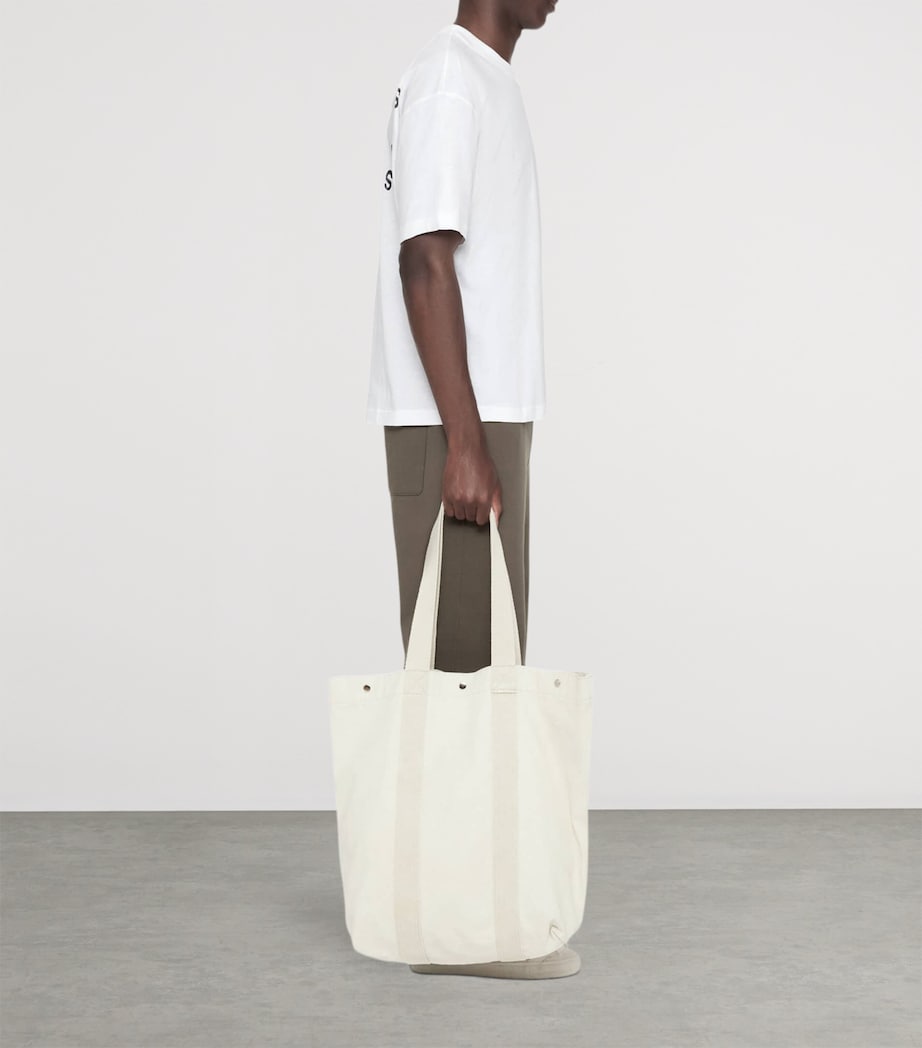 AllSaints Mens Organic Cotton Shadow T-Shirt Optic White Image 4