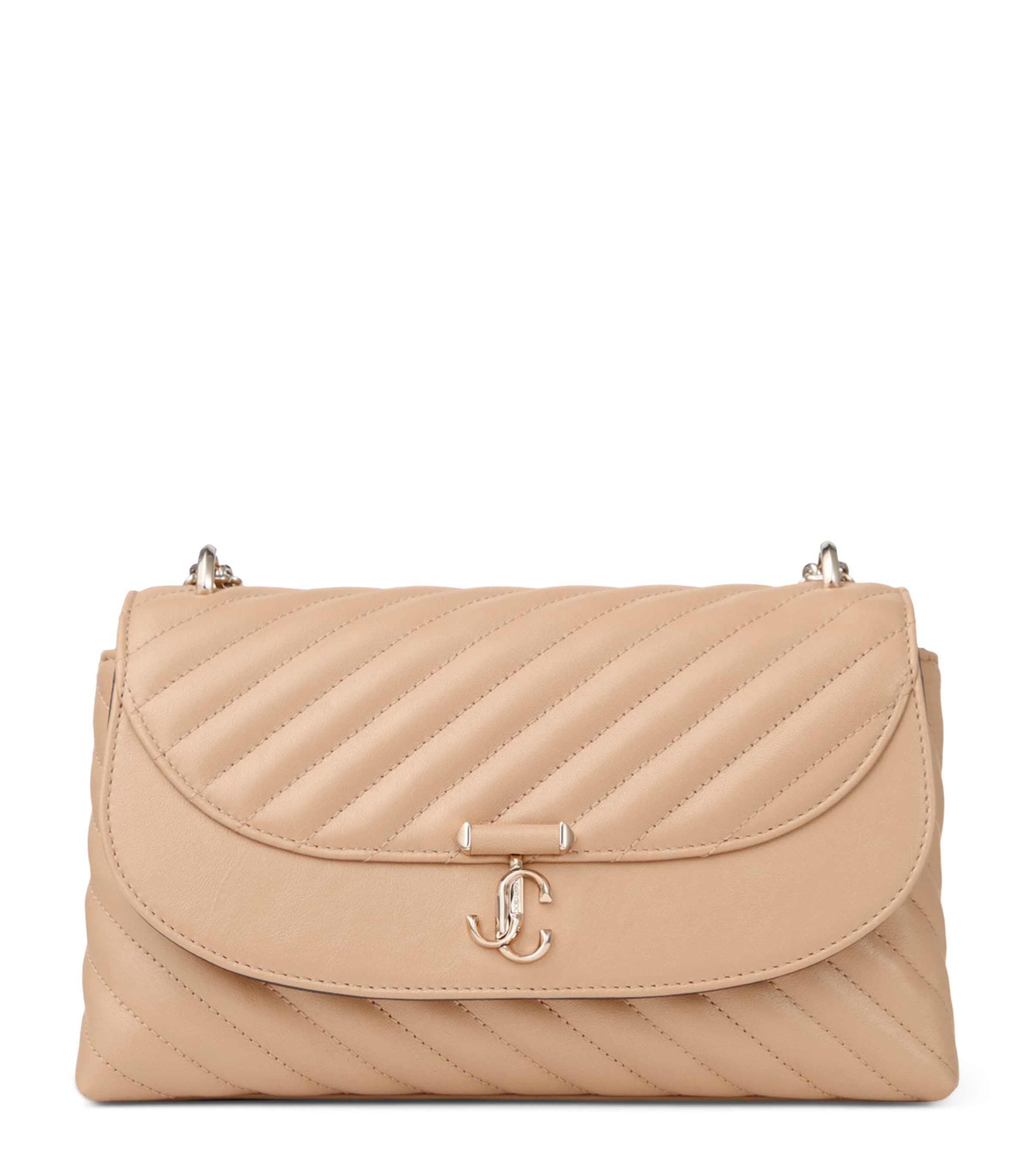 Jimmy Choo Medium Quilted Leather Cross-Body Bag Chai/shiny Gold Image 1