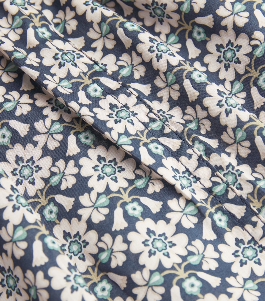 Cotton Tropical Floral Boxer Shorts BUWK-TROP NAV FLORAL Image 5