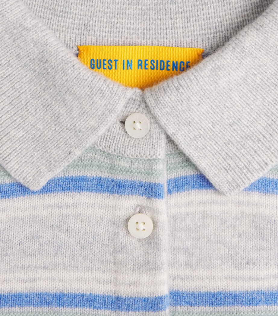 Guest In Residence Womens Cashmere Collegiate Stripe Sweater Stone Combo Stocom Image 6