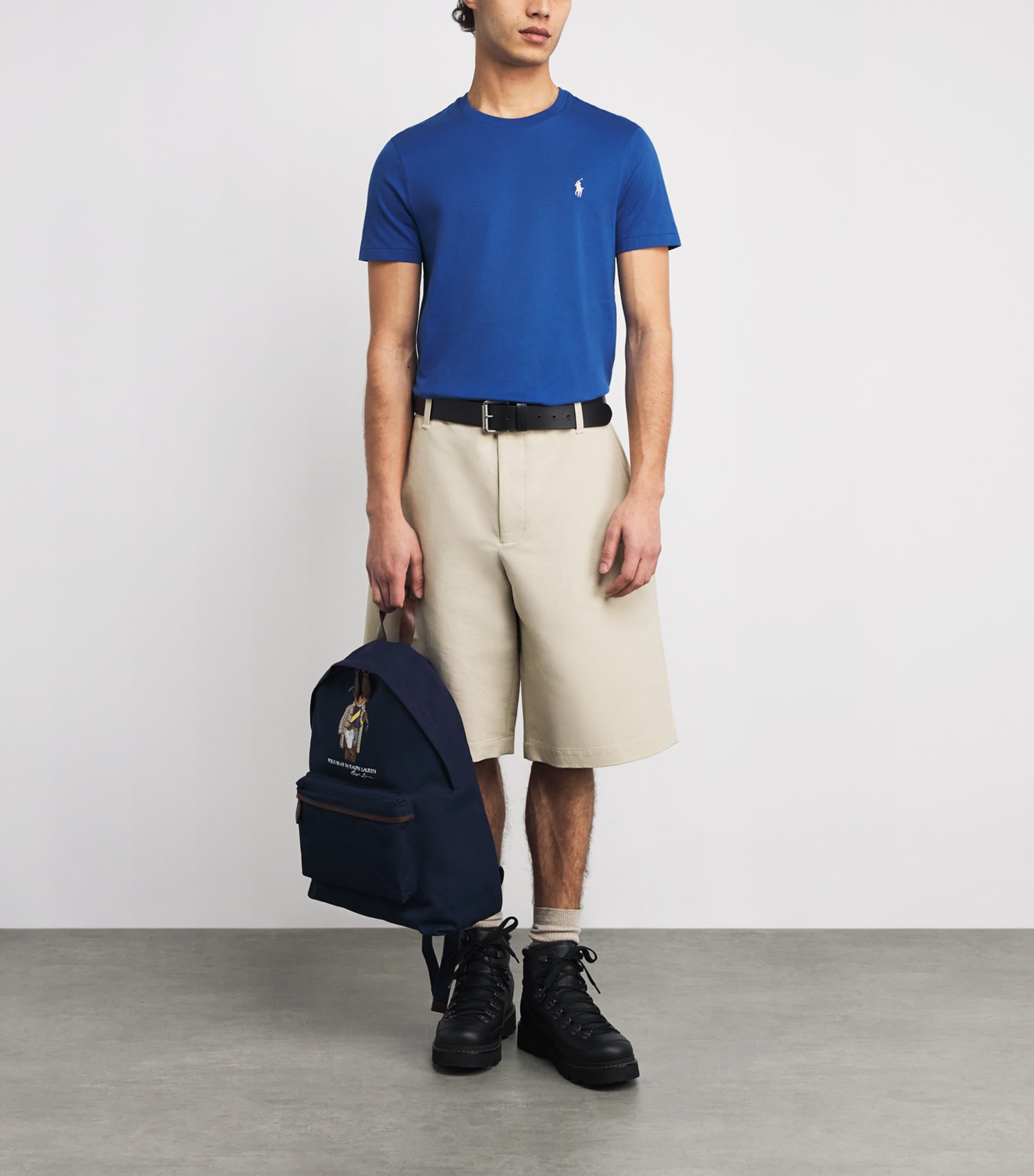 Cotton Logo T-Shirt DUSTY AZURE/C8135 Image 2