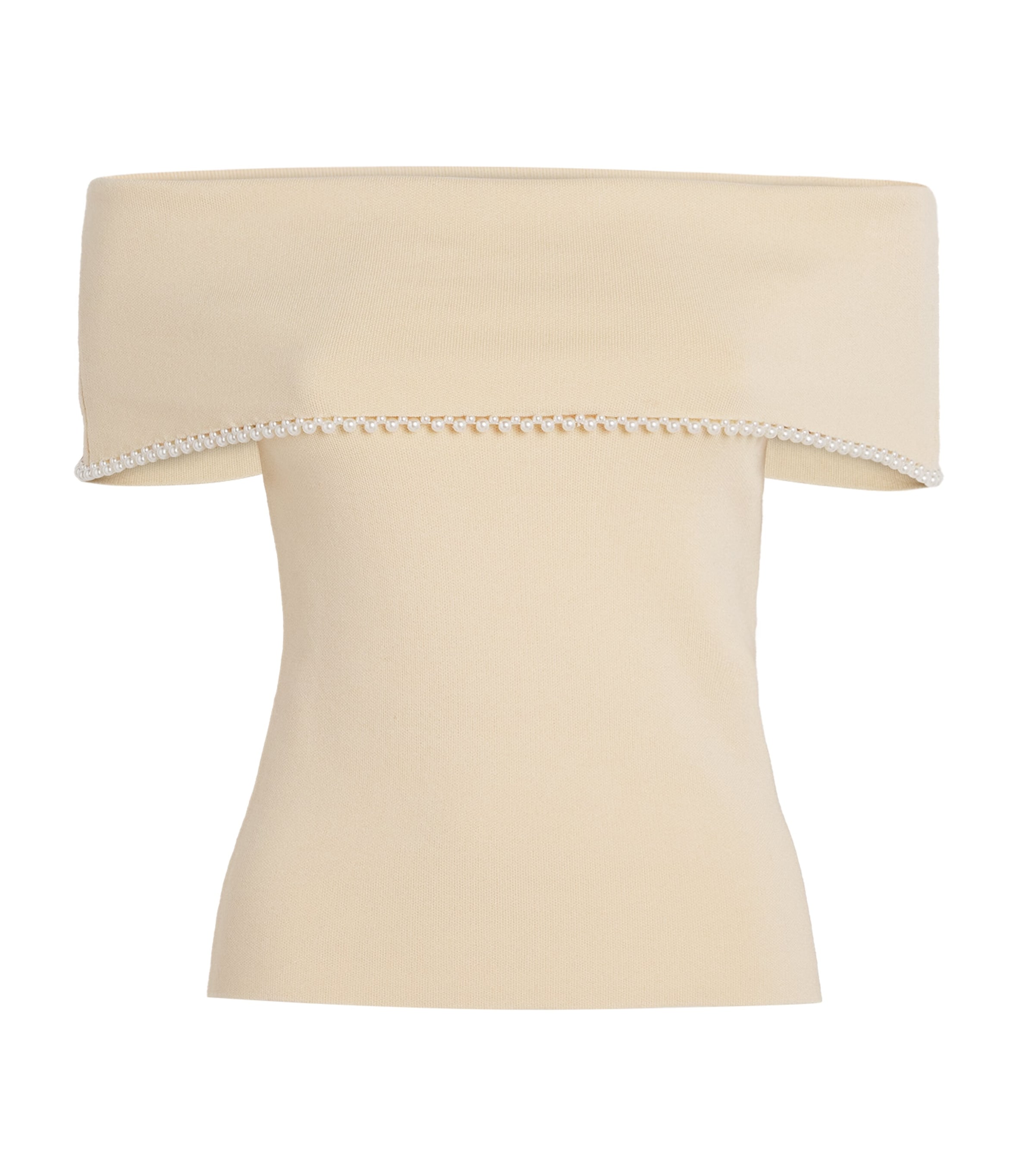 By Malene Birger Off-the-shoulder Hetha Top In Neutral
