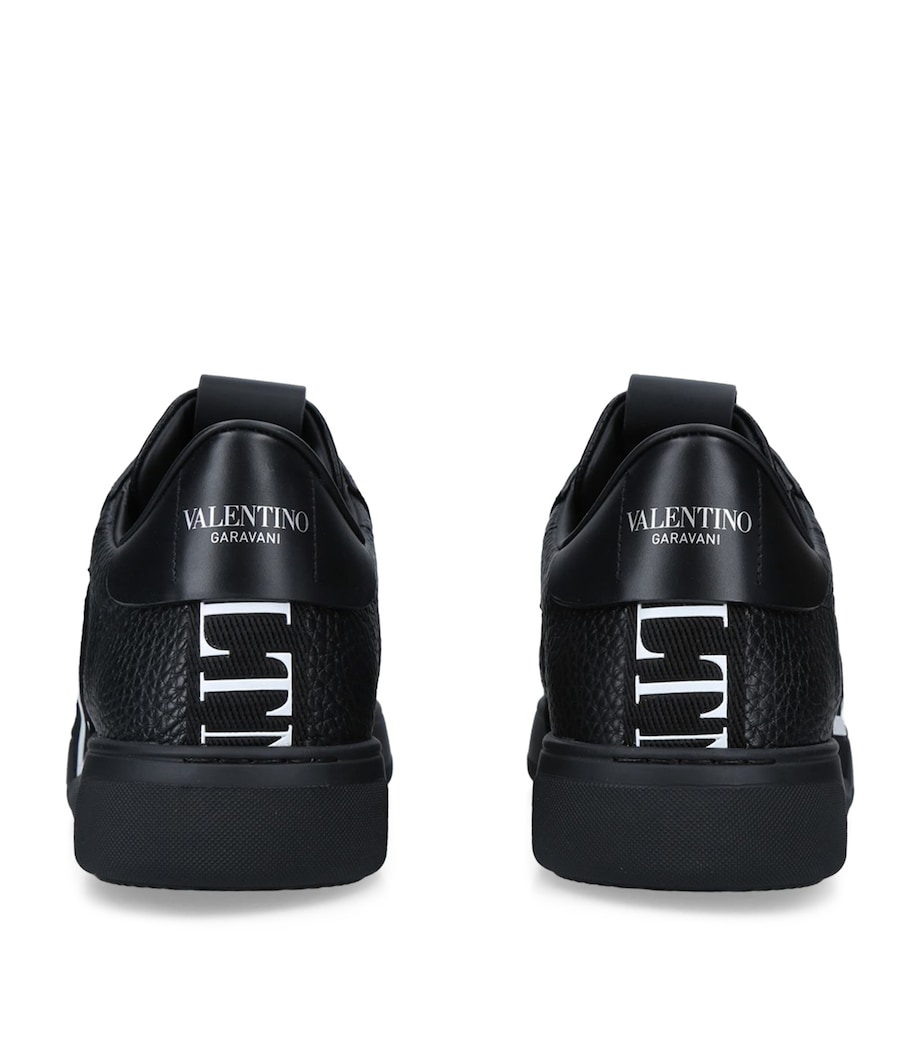 Leather Vl7N Bands Sneakers BLACK Image 2