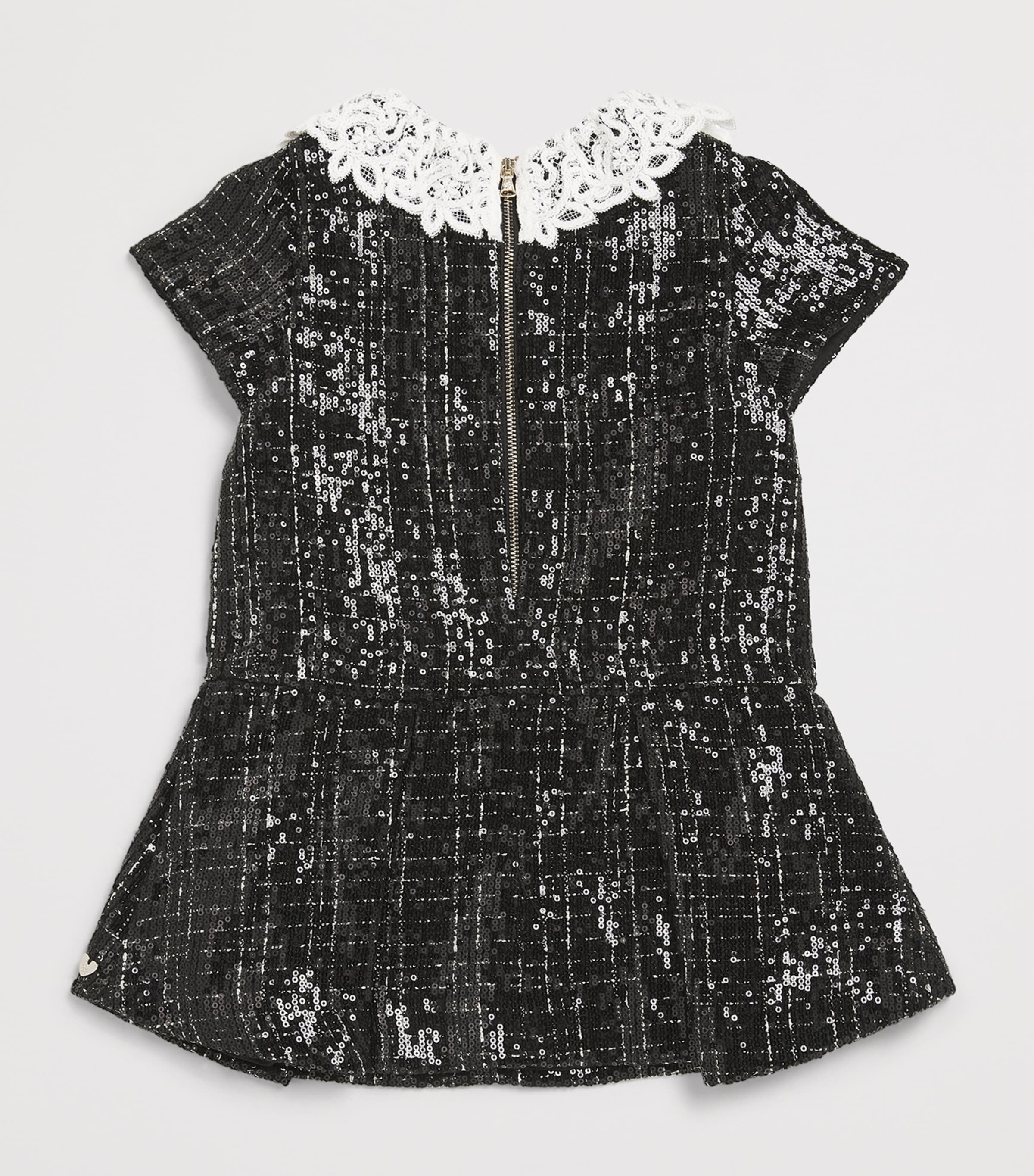 Tweed Sequin-Embellished Dress (2-12 Years) 2 NOIR Image 2