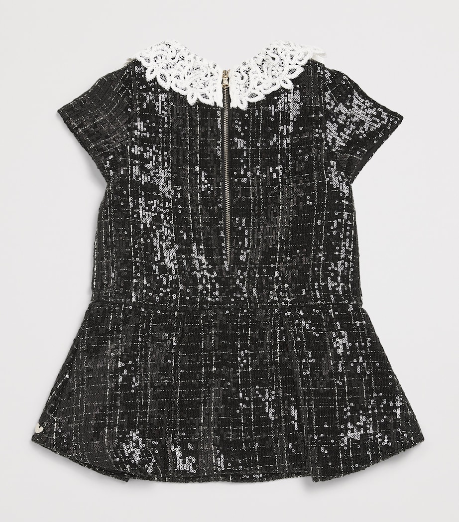 Tweed Sequin-Embellished Dress (2-12 Years) 2 NOIR Image 2