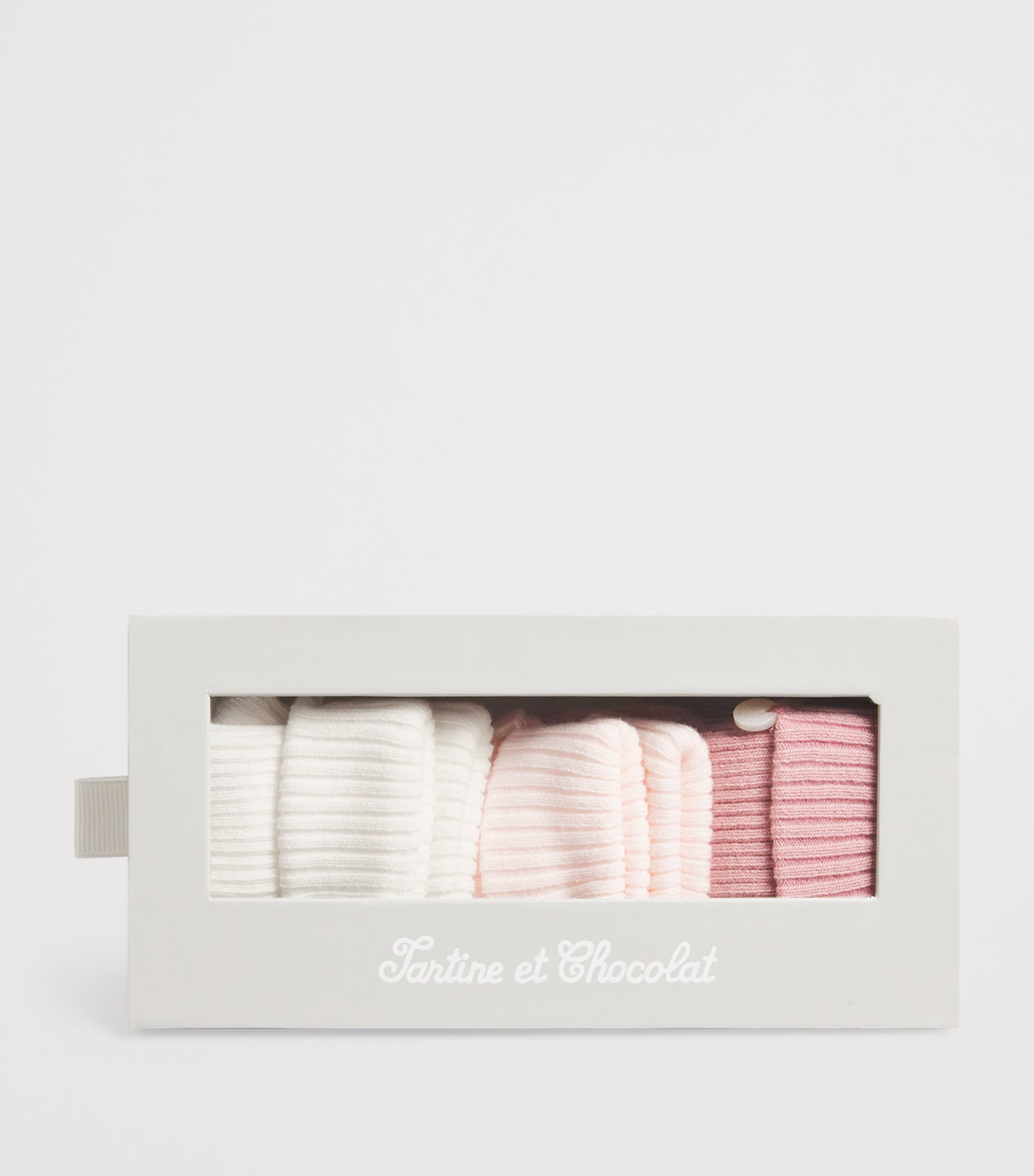 Cotton-Blend Ribbed Socks (Pack of 3) 31ROSE P LE Image 2