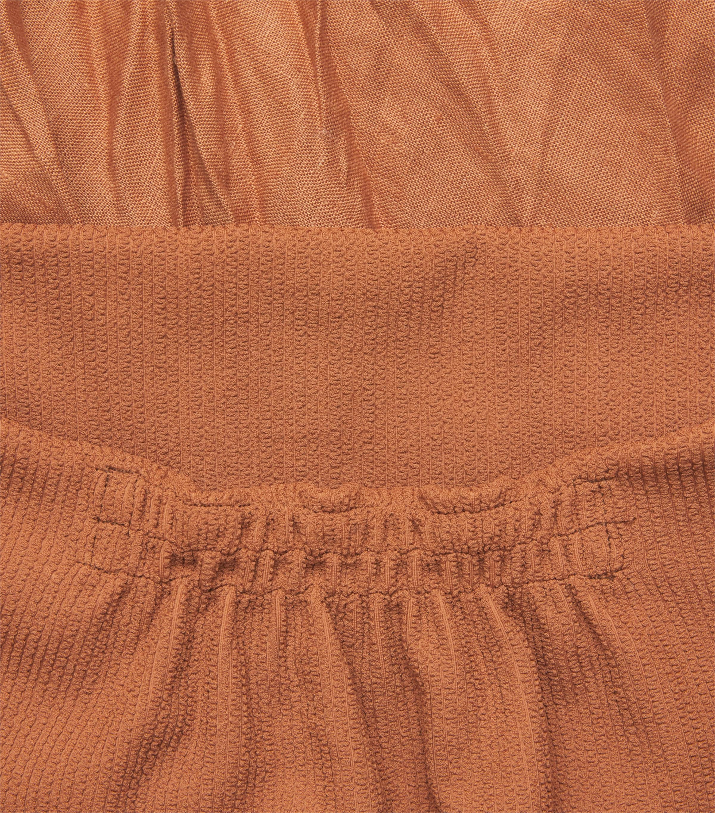 Linen-Blend Empowerment Maxi Skirt BROWN Image 6