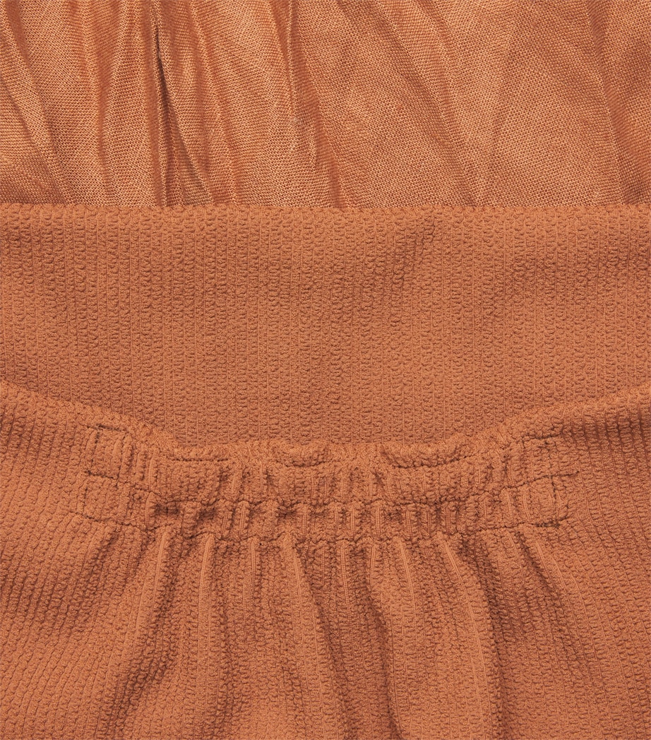 Linen-Blend Empowerment Maxi Skirt BROWN Image 6