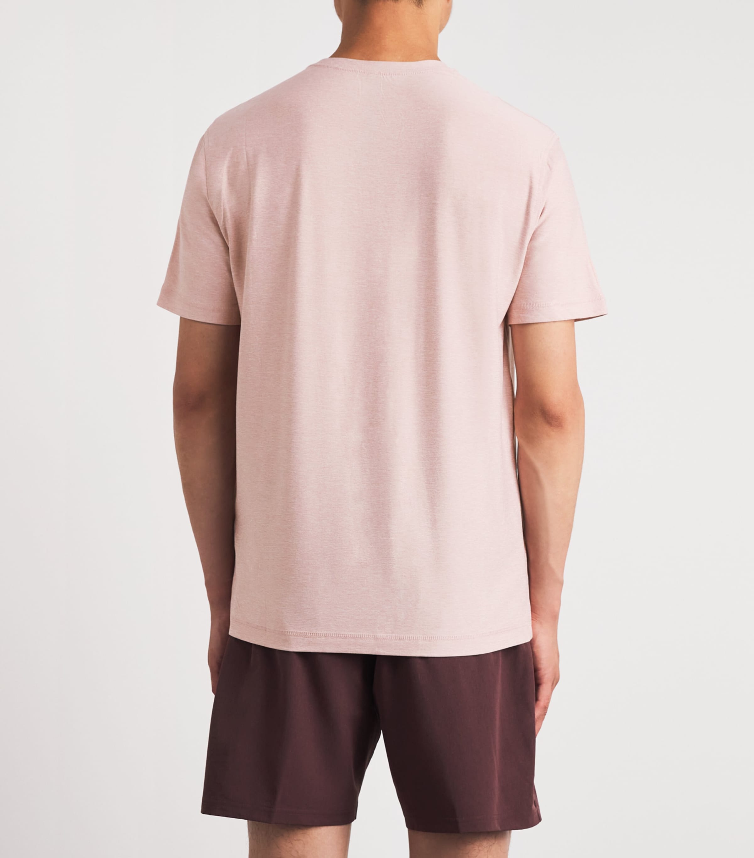 VUORI Mens Strato Tech T-Shirt Hfr Faded Rose Hther Image 5