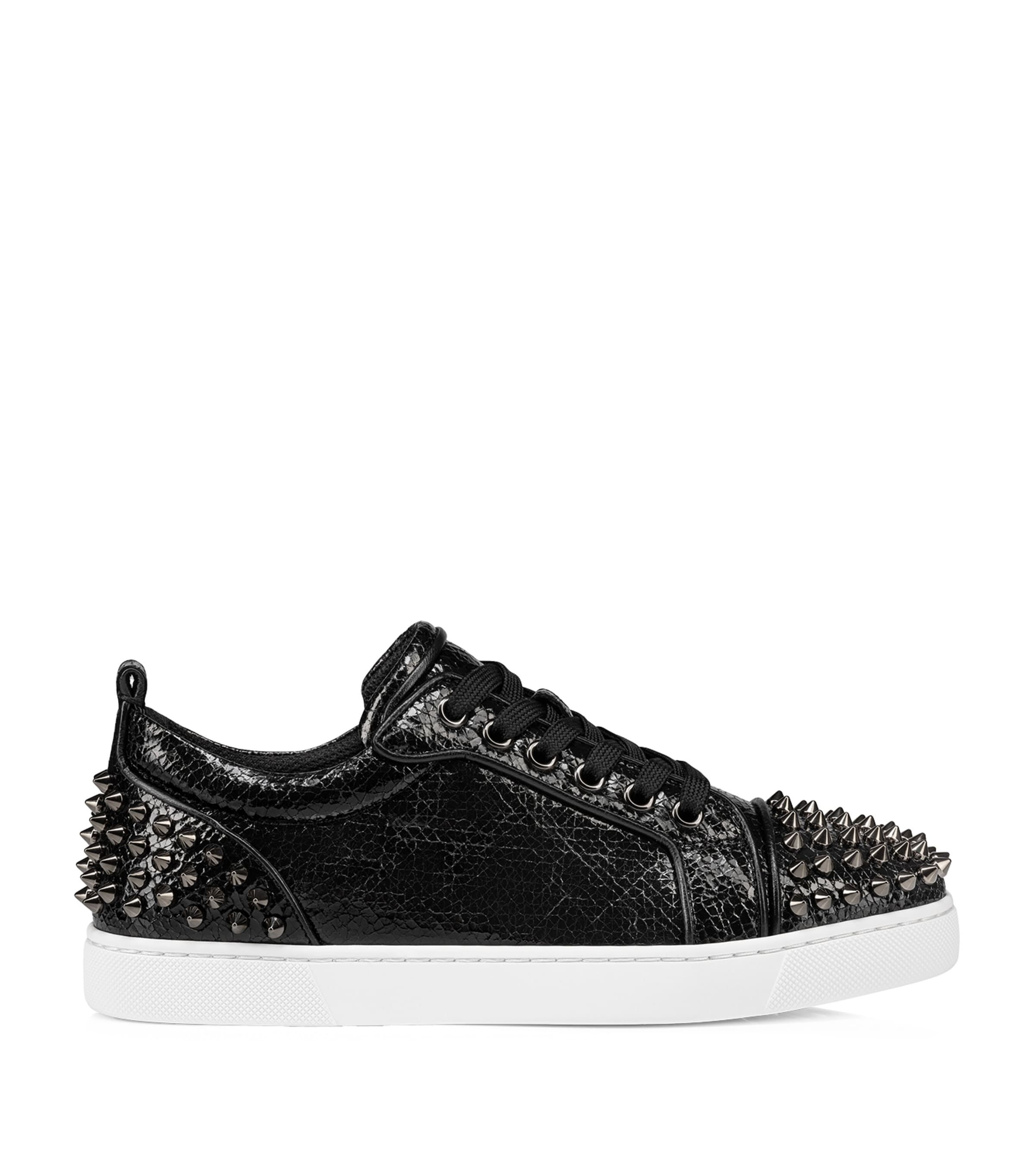 Christian Louboutin Louis Junior Spikes Leather Sneakers Harrods US