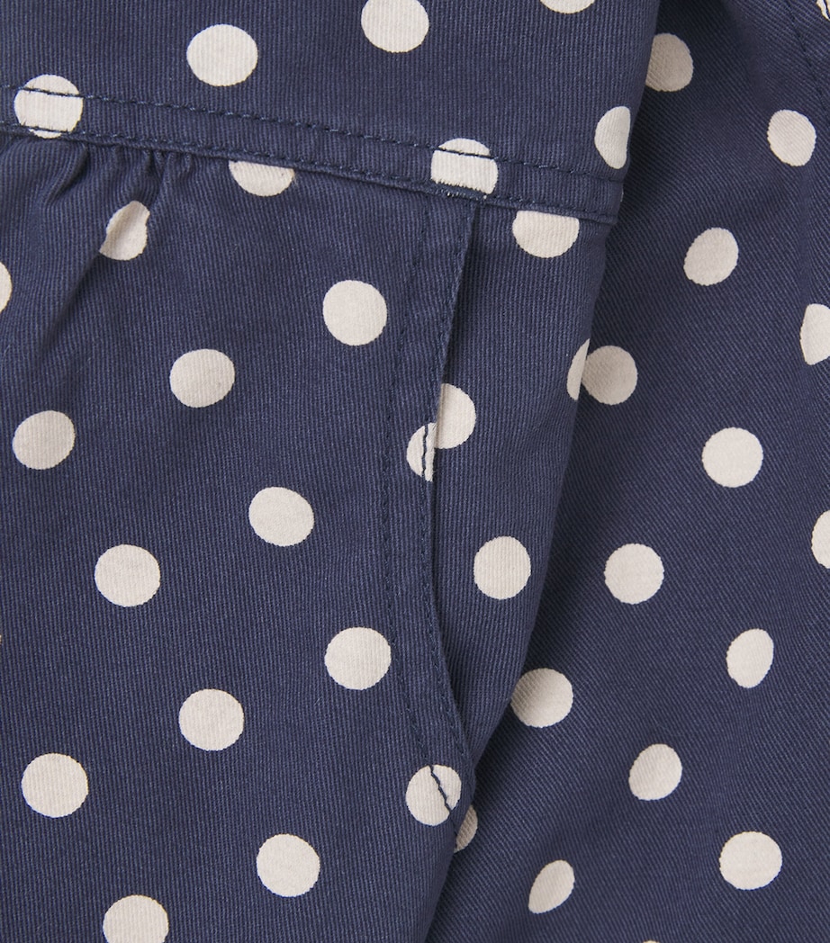 KONGES SLOJD Organic Cotton Polka Dot Nola Trousers (9 Months – 10 Years) Nuit Image 3