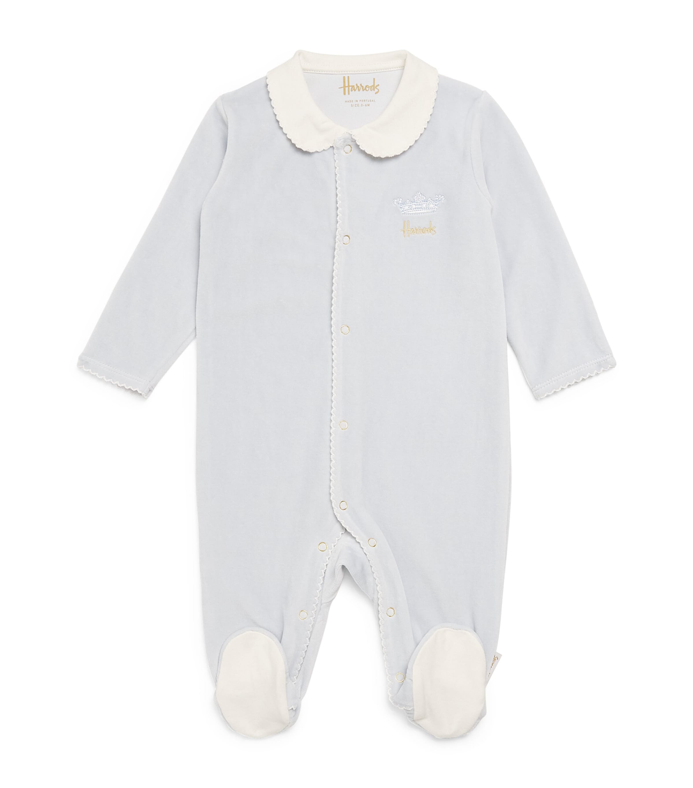 Harrods Crown Velour All-in-one In White