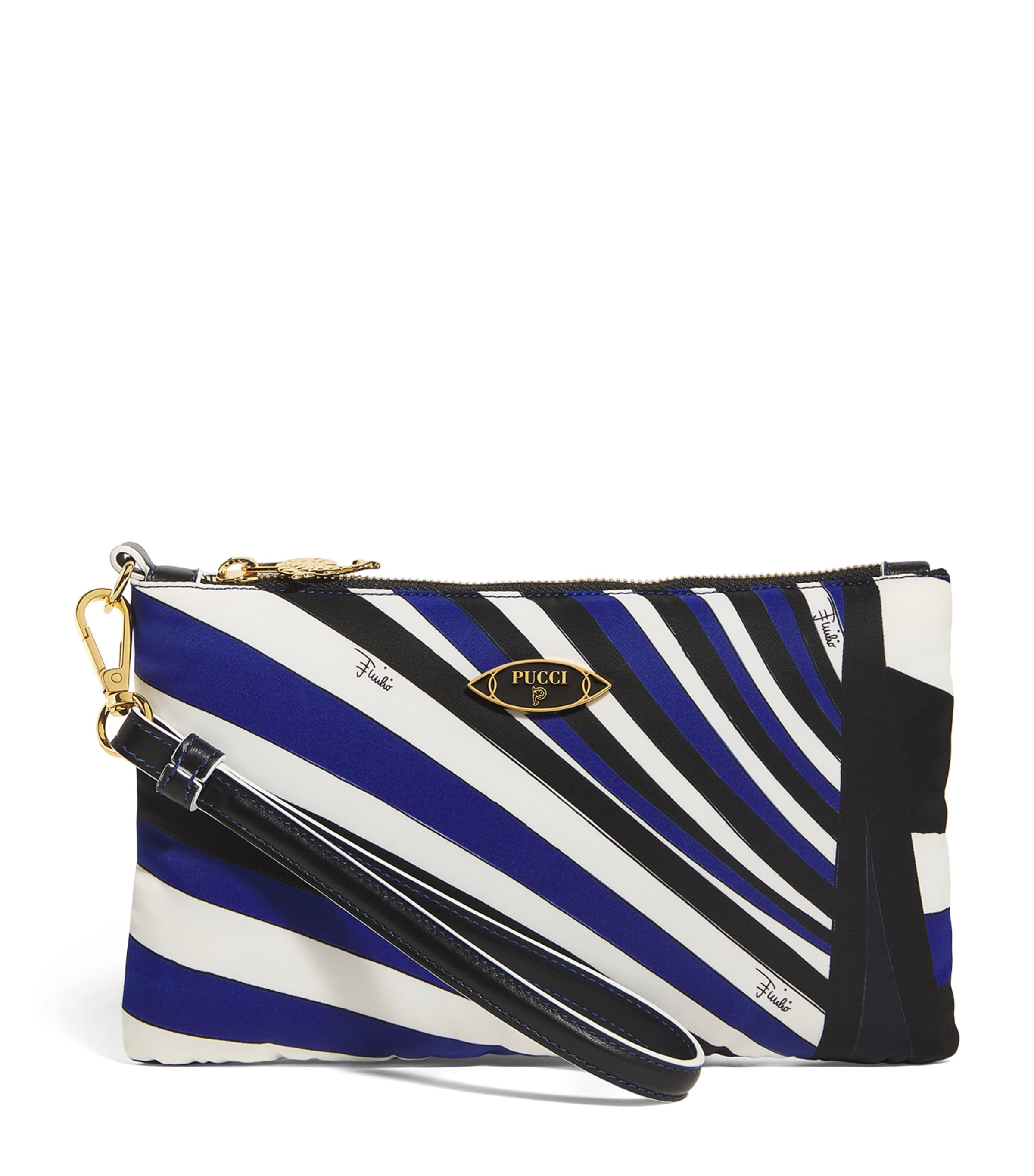 Pucci Iride Print Yummy Clutch Bag In Gold