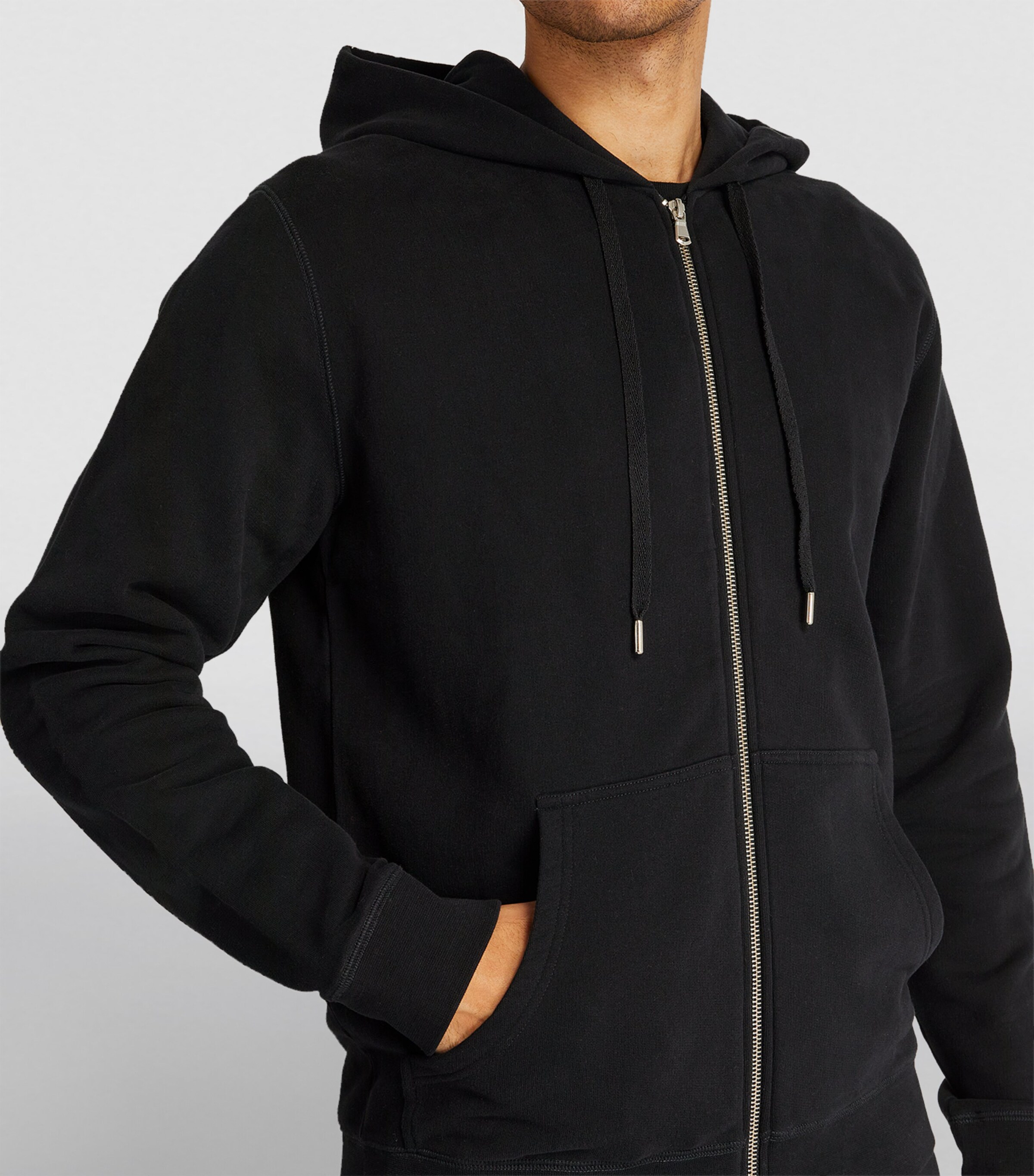 Loopback Zip-Up Hoodie BKAA Image 11