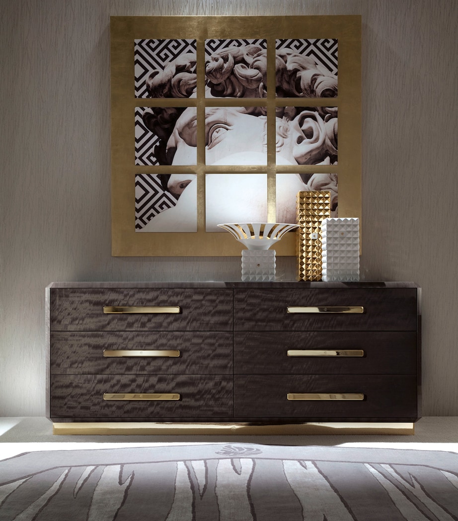 Infinity Dressing Table MAHOGANY AND GOLD Image 2