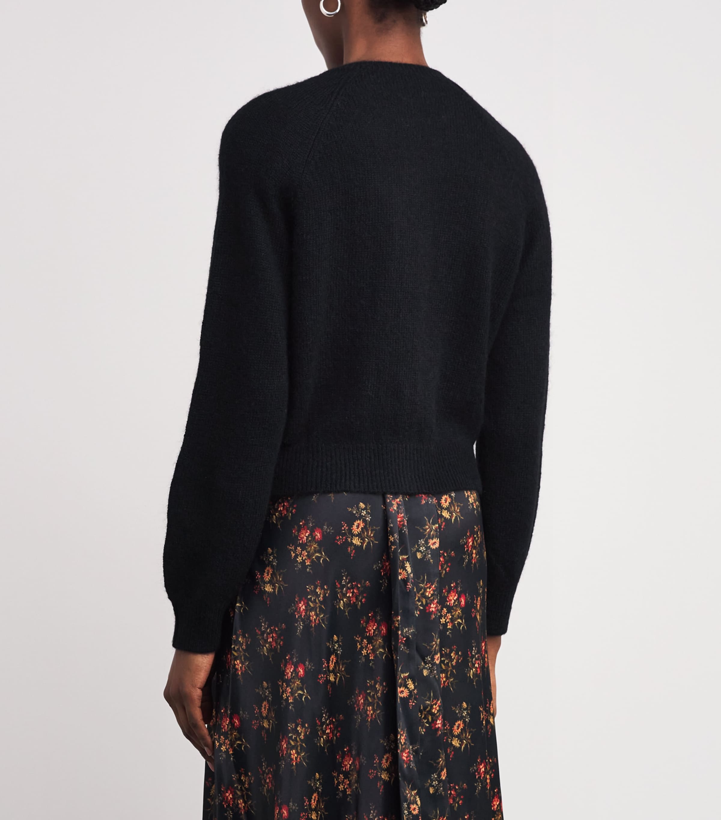 Crystal-Button Petra Cardigan BLACK Image 4