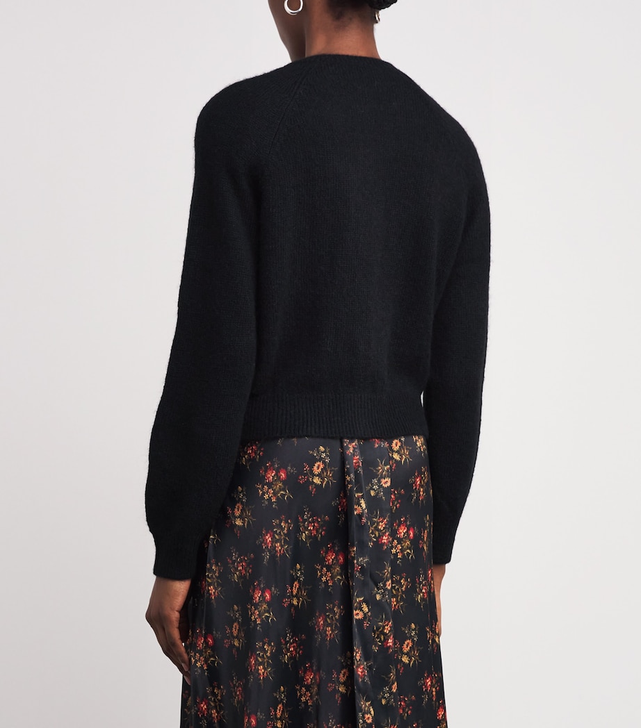 Crystal-Button Petra Cardigan BLACK Image 4