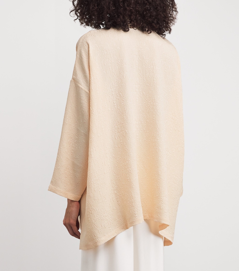 Silk Stand-Collar Shirt PALEPINK Image 4