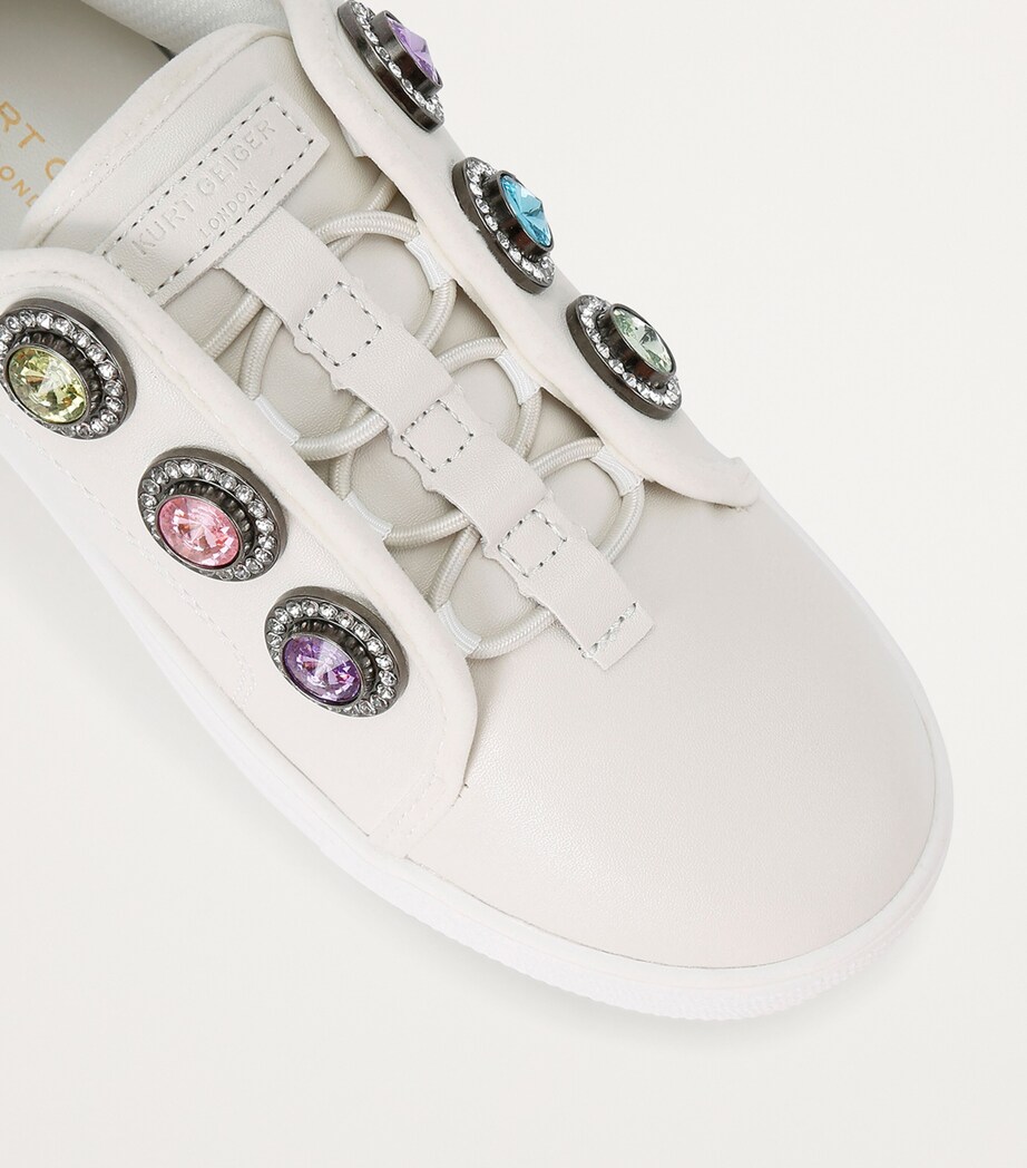 Leather Mini Laney Octavia Sneakers BONE Image 3